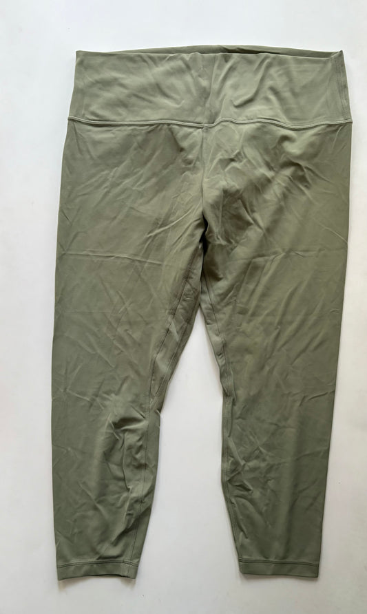 Athletic Leggings By Lululemon In Green, Size: 1x