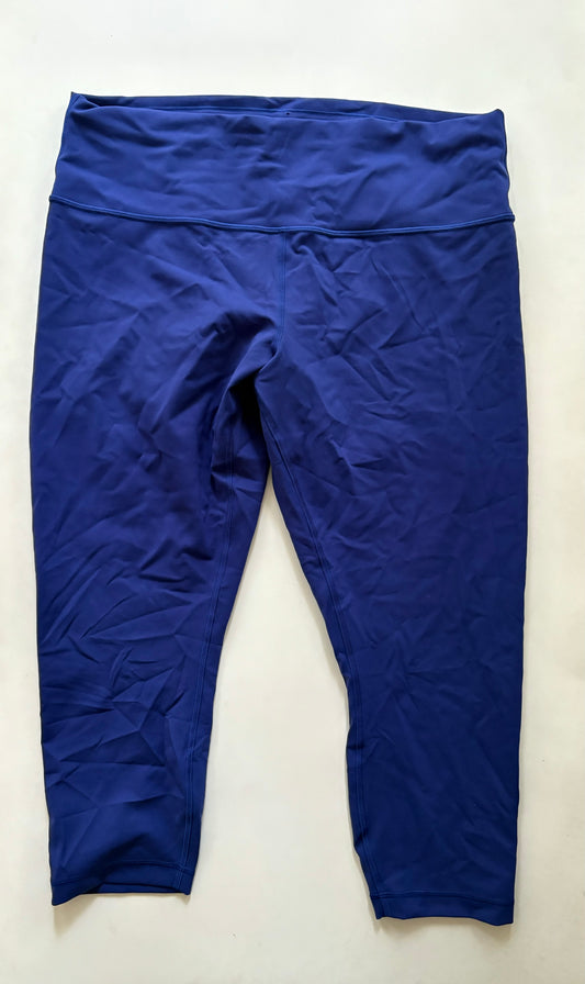 Athletic Leggings By Lululemon In Royal Blue, Size: 1x