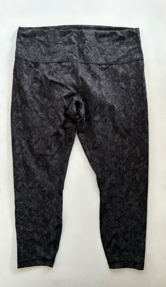 Athletic Leggings By Lululemon In Black, Size: 1x