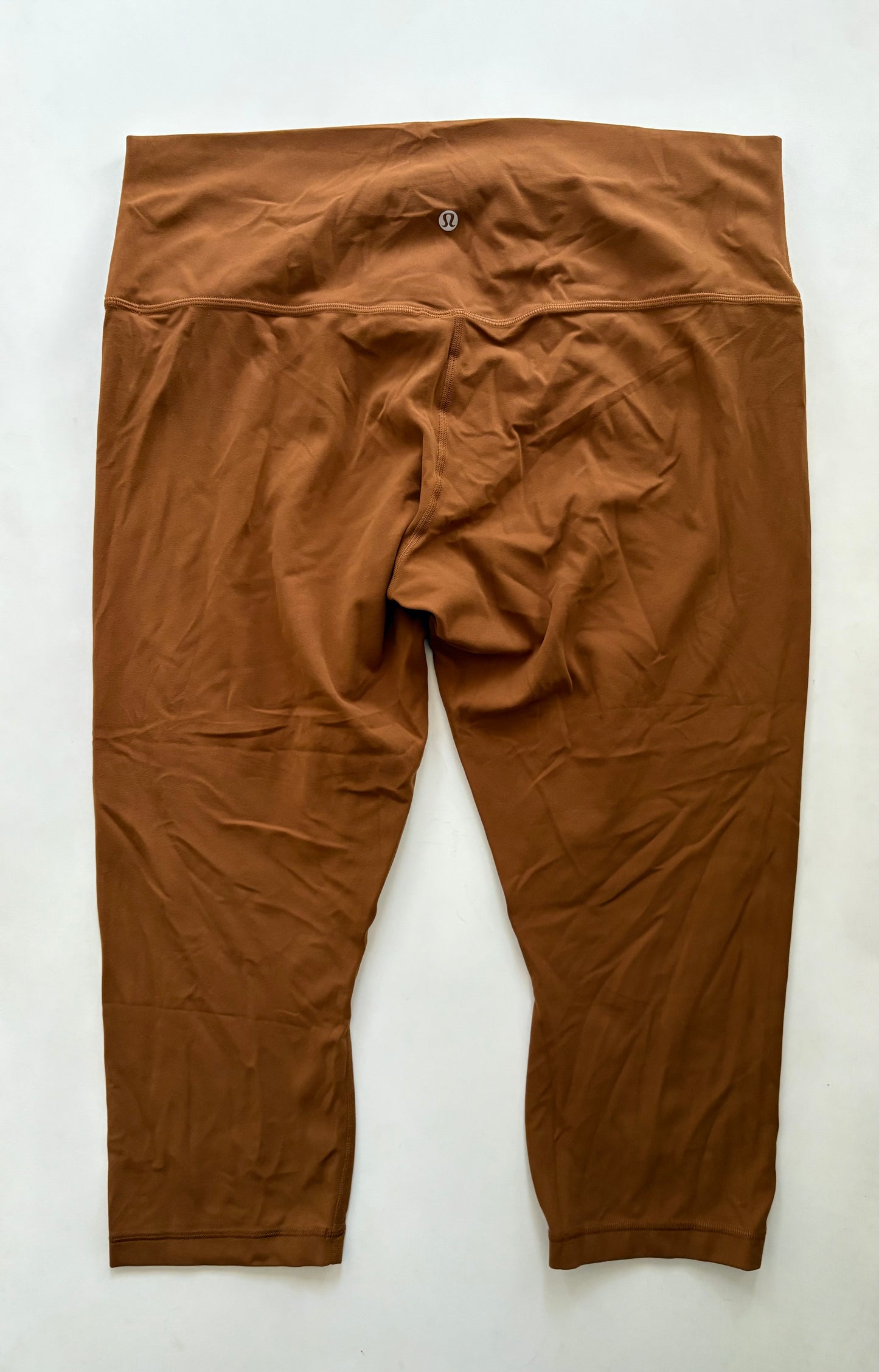 Athletic Leggings By Lululemon In Rust, Size: 1x