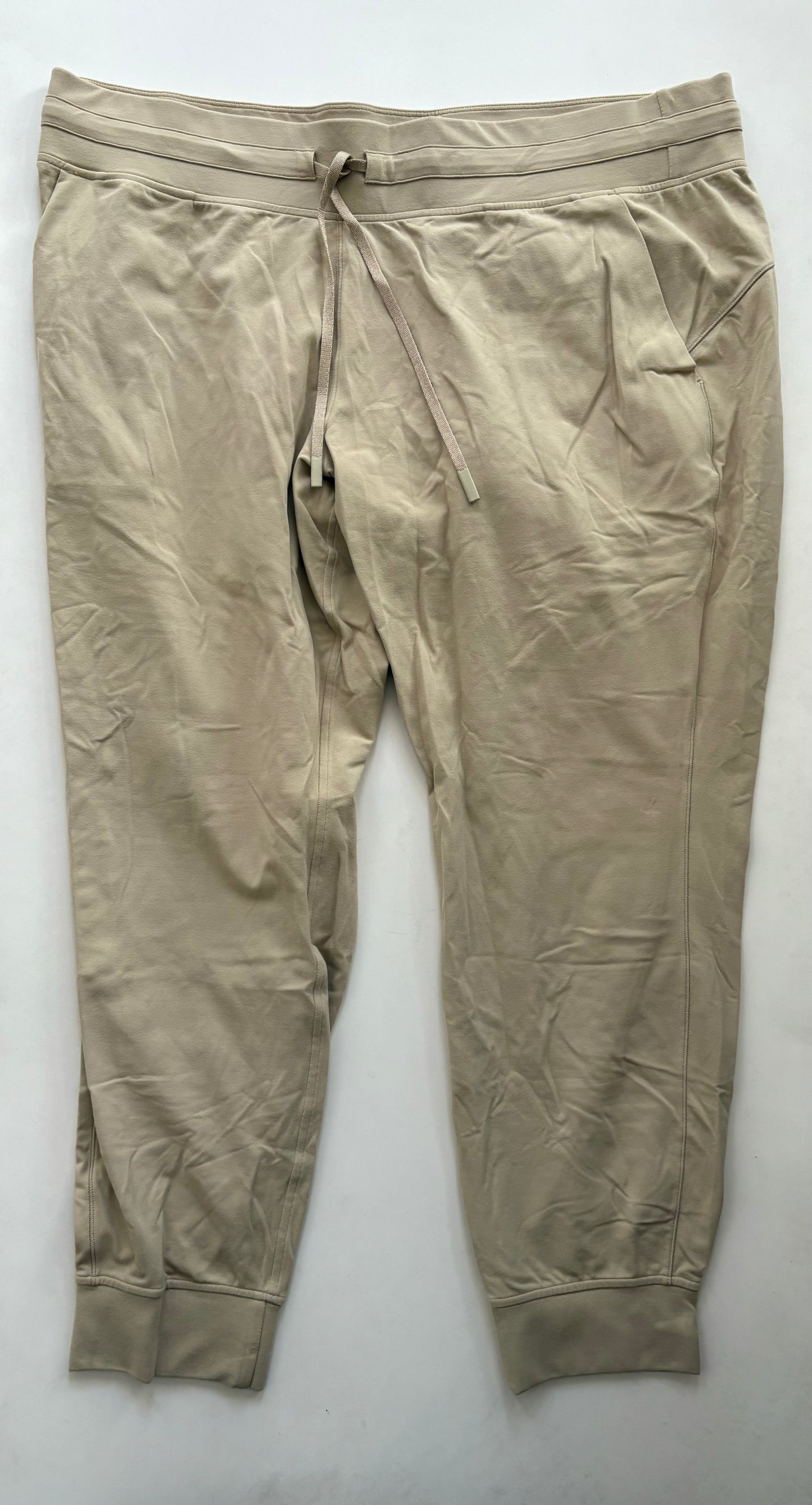 Athletic Pants By Lululemon In Cream, Size: 20