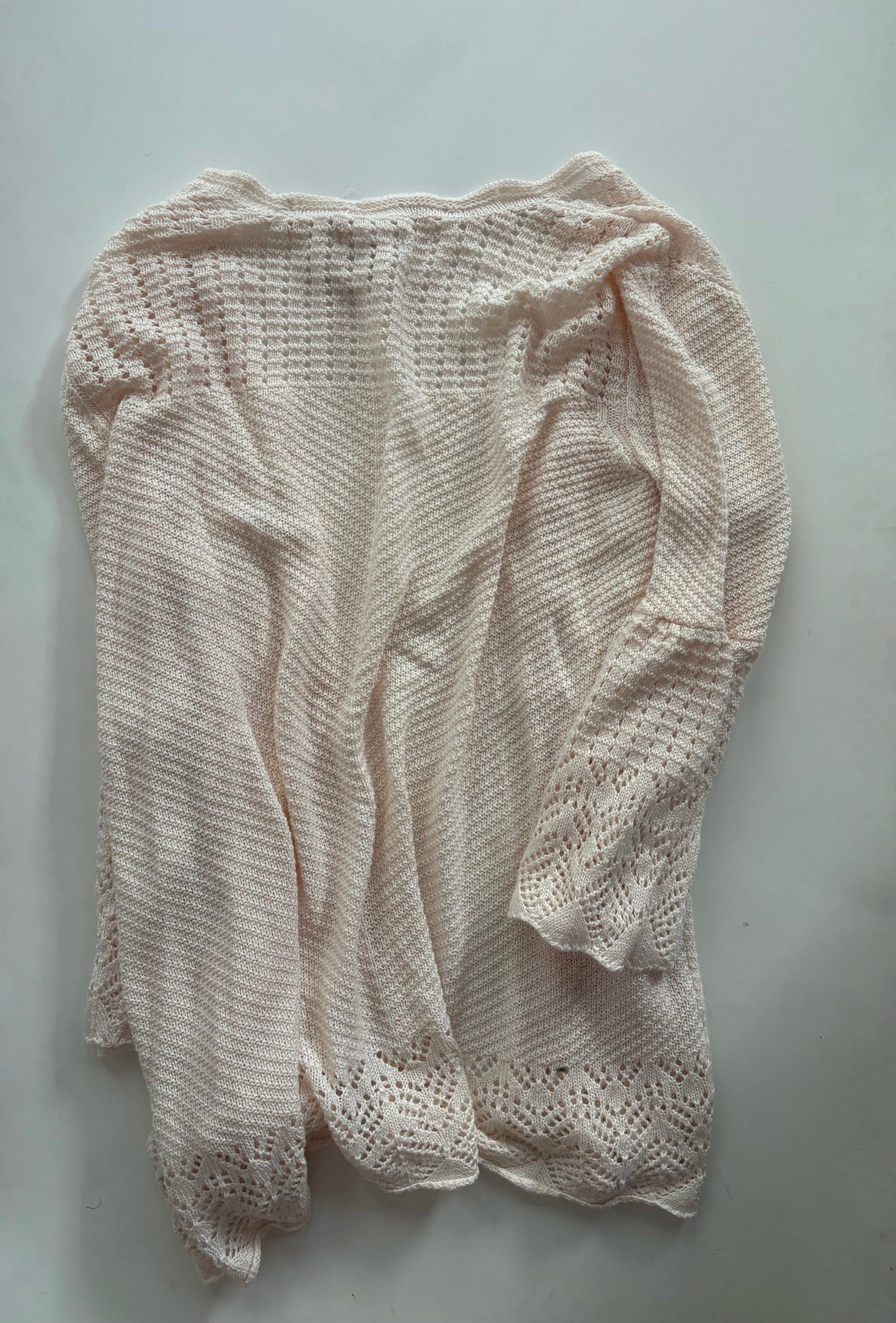 Sweater Cardigan By Lc Lauren Conrad In Peach, Size: Xl