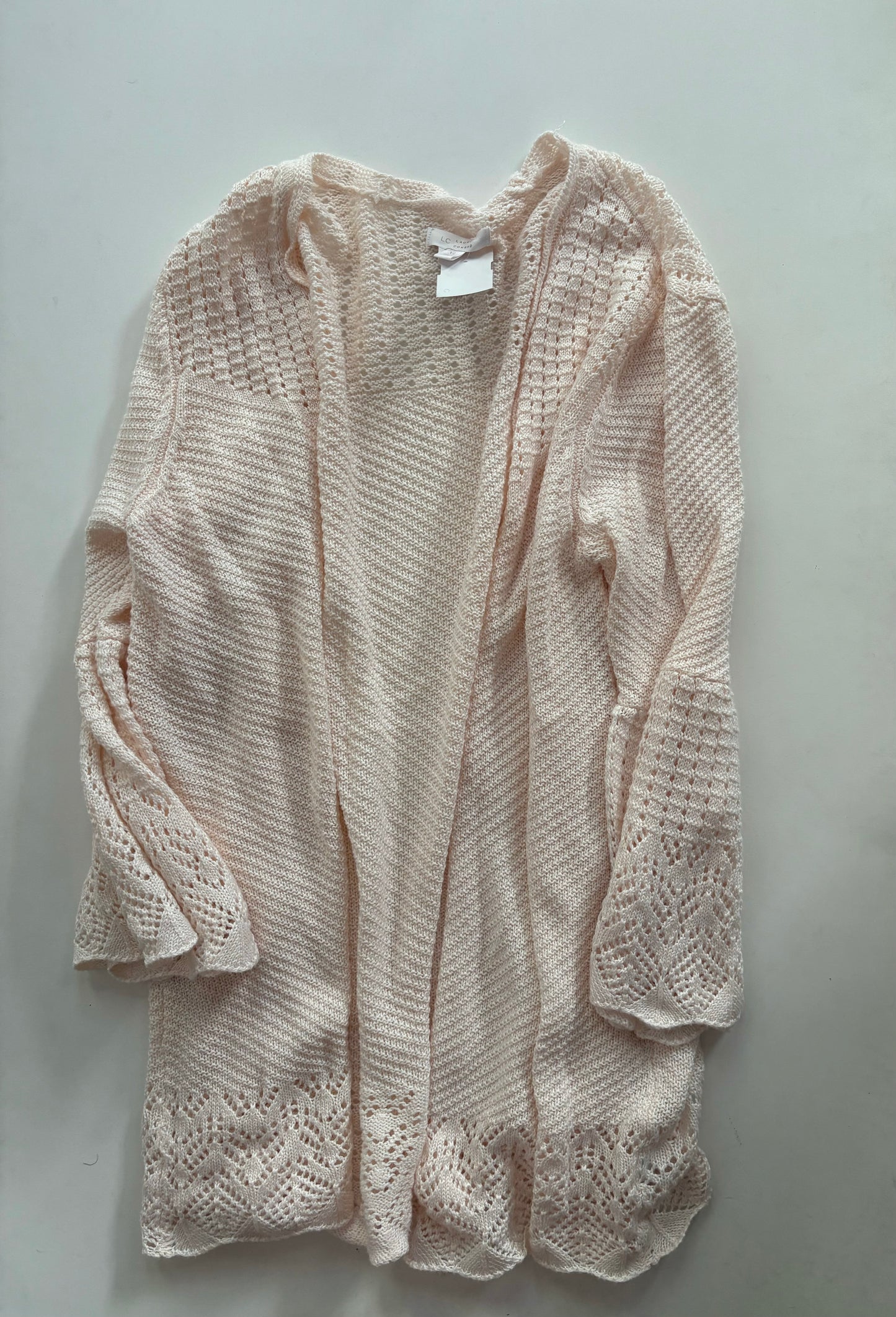 Sweater Cardigan By Lc Lauren Conrad In Peach, Size: Xl