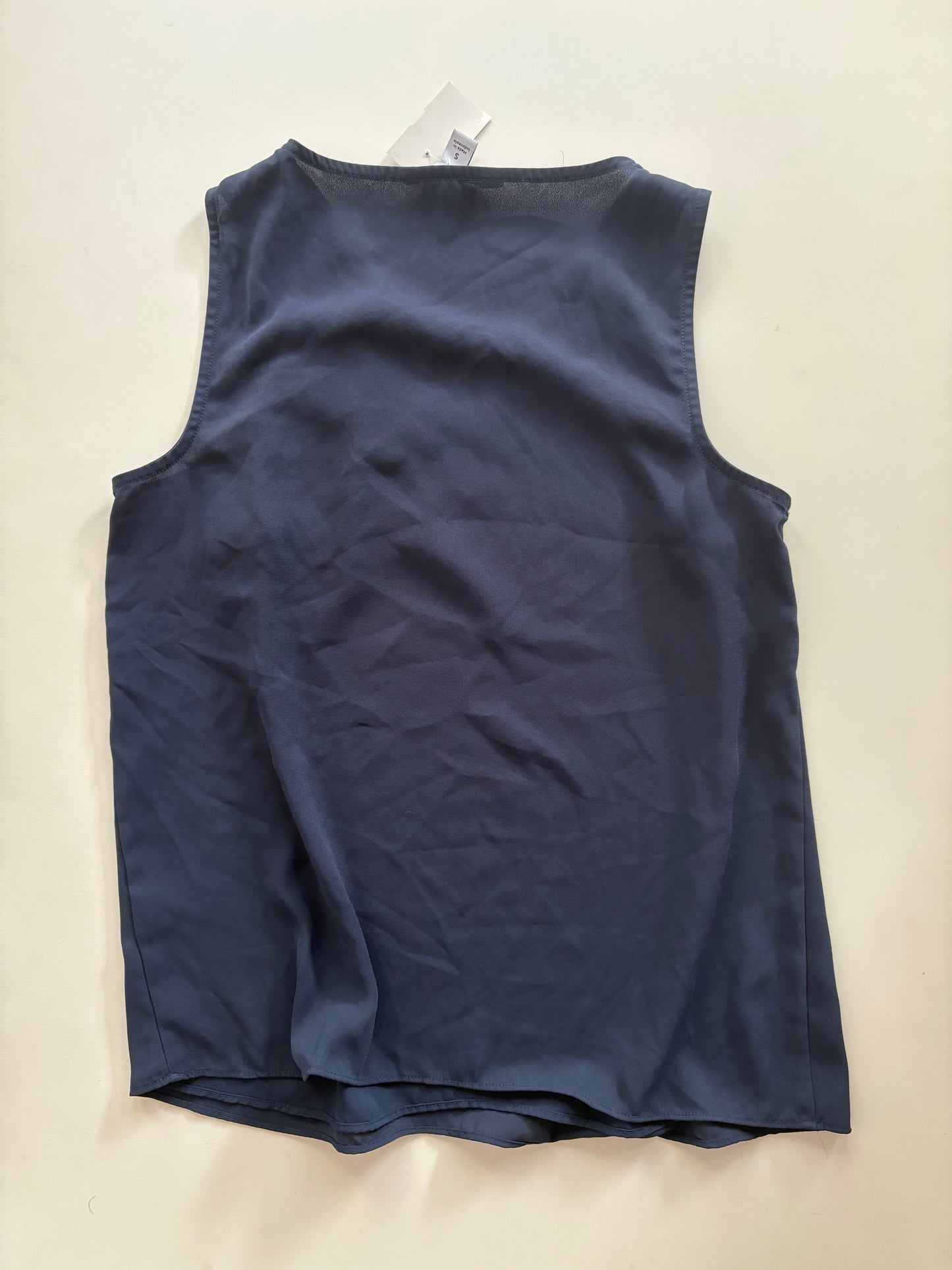 Blouse Sleeveless By Nine West In Navy, Size: S