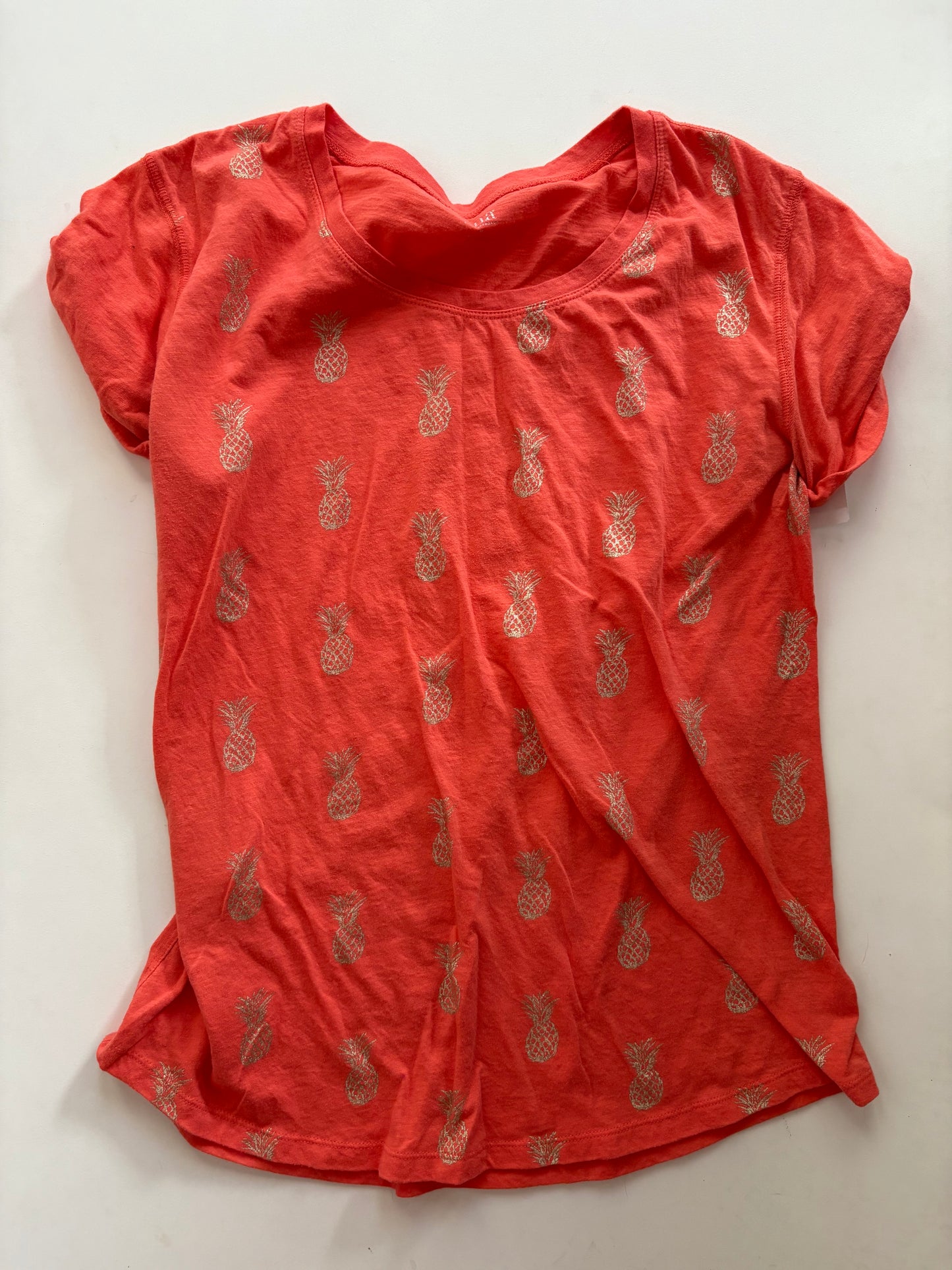 Top Short Sleeve By Ana In Orange, Size: M