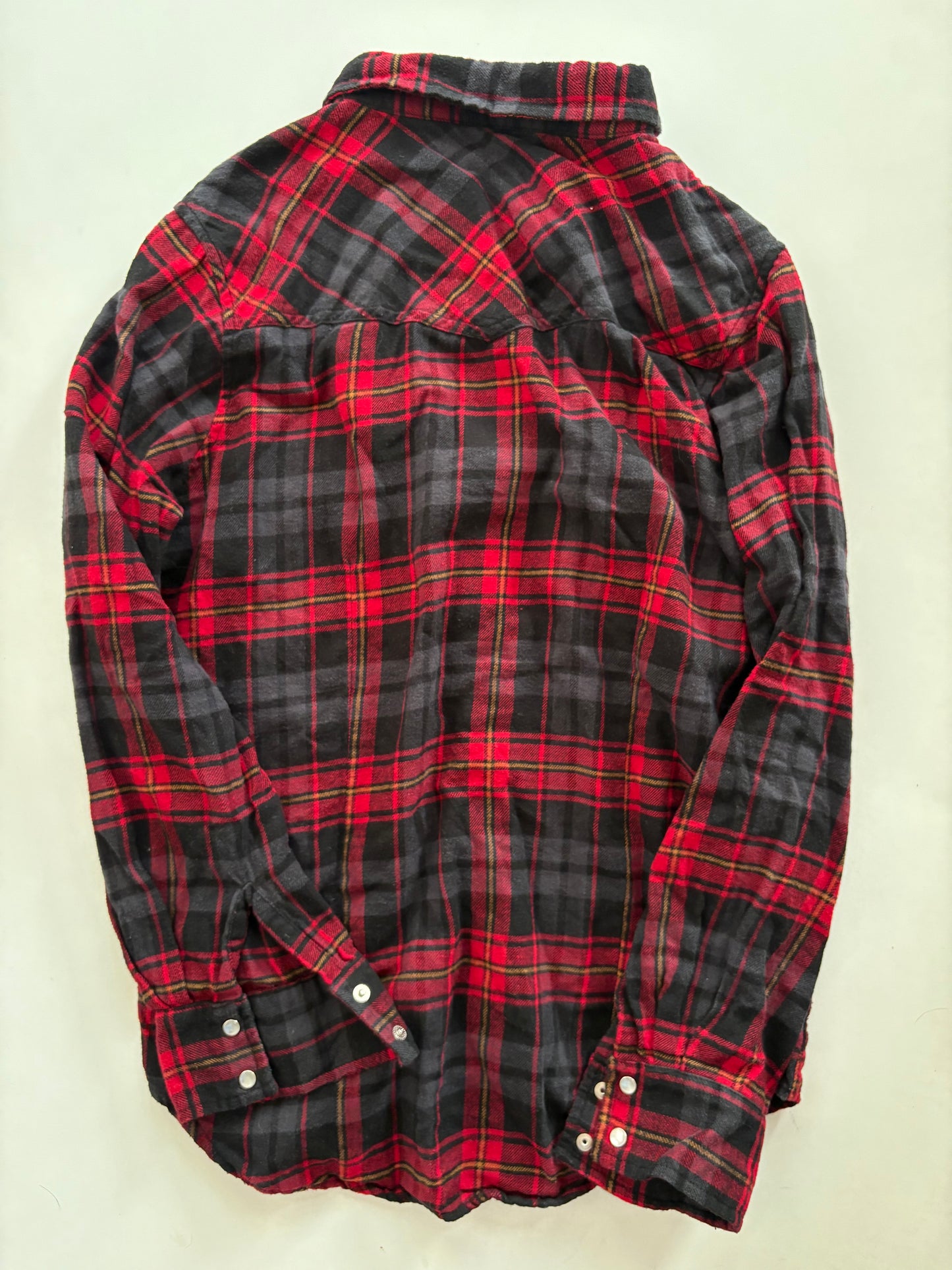 Top Long Sleeve By Cumberland In Plaid, Size: M