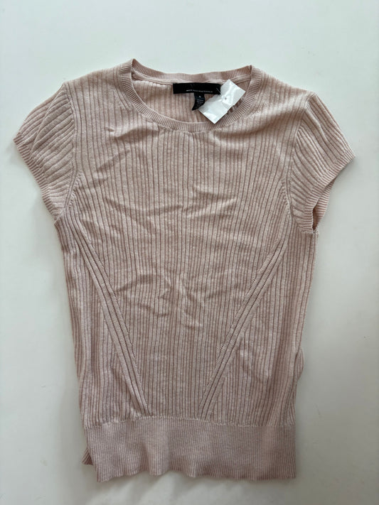 Sweater Short Sleeve By White House Black Market In Beige, Size: S