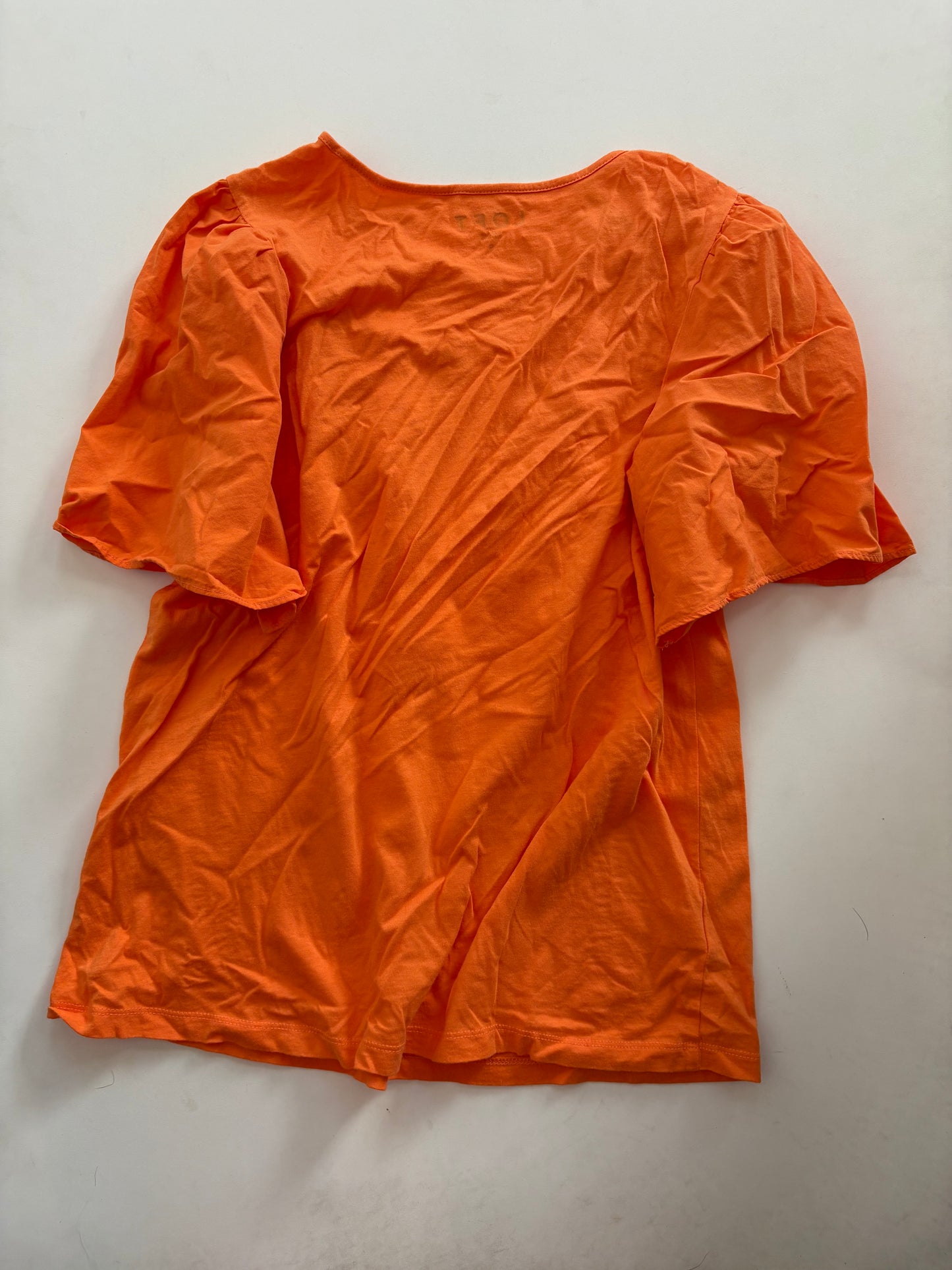 Top Short Sleeve By Loft In Orange, Size: S