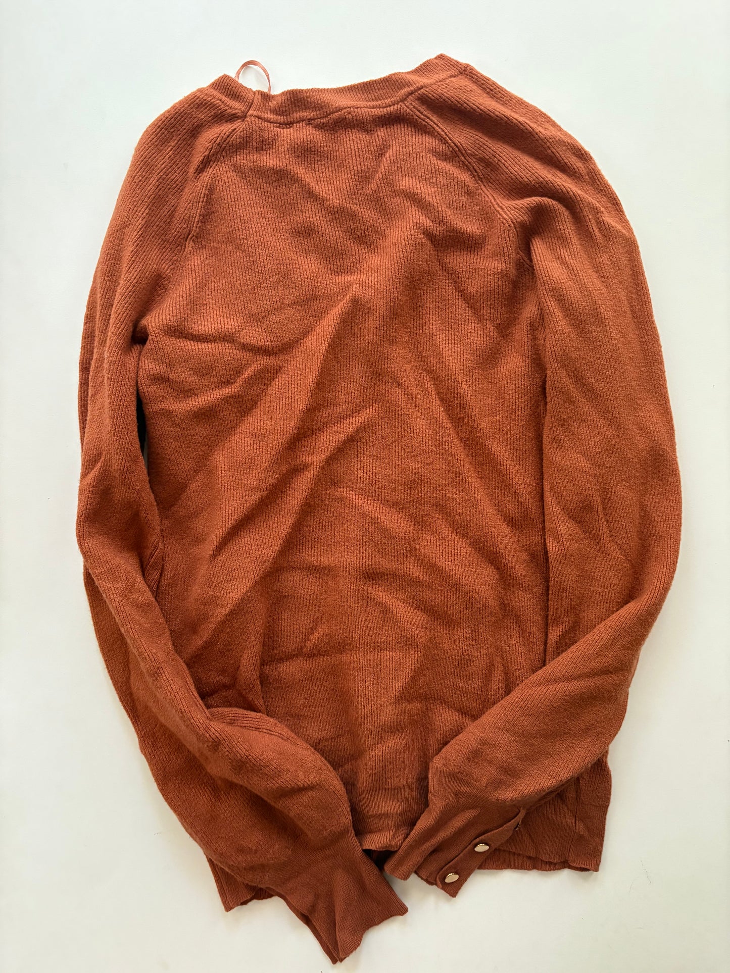 Sweater By Cyrus Knits In Rust, Size: S