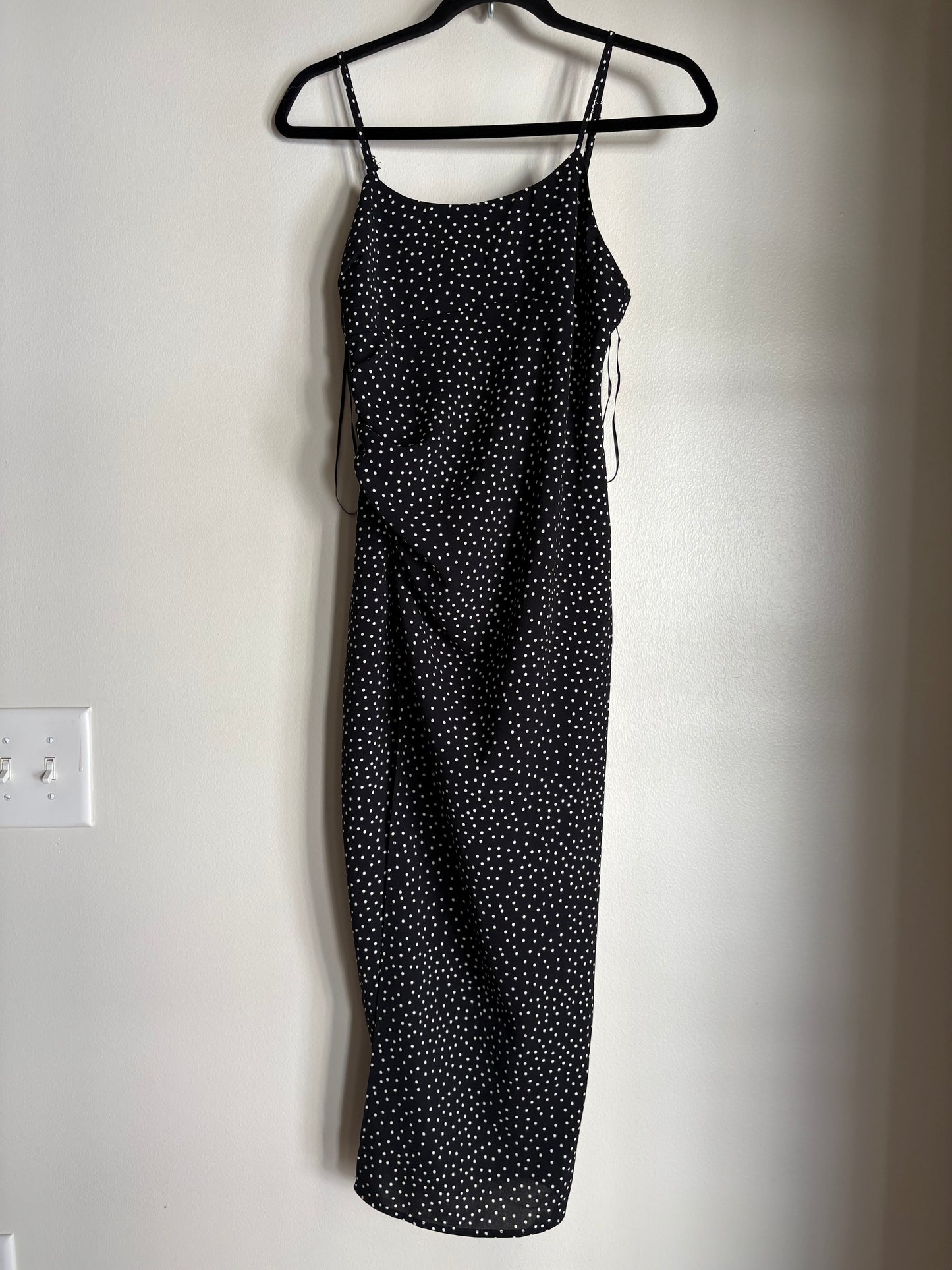 Dress Casual Maxi By Pull & Bear In Polkadot, Size: M