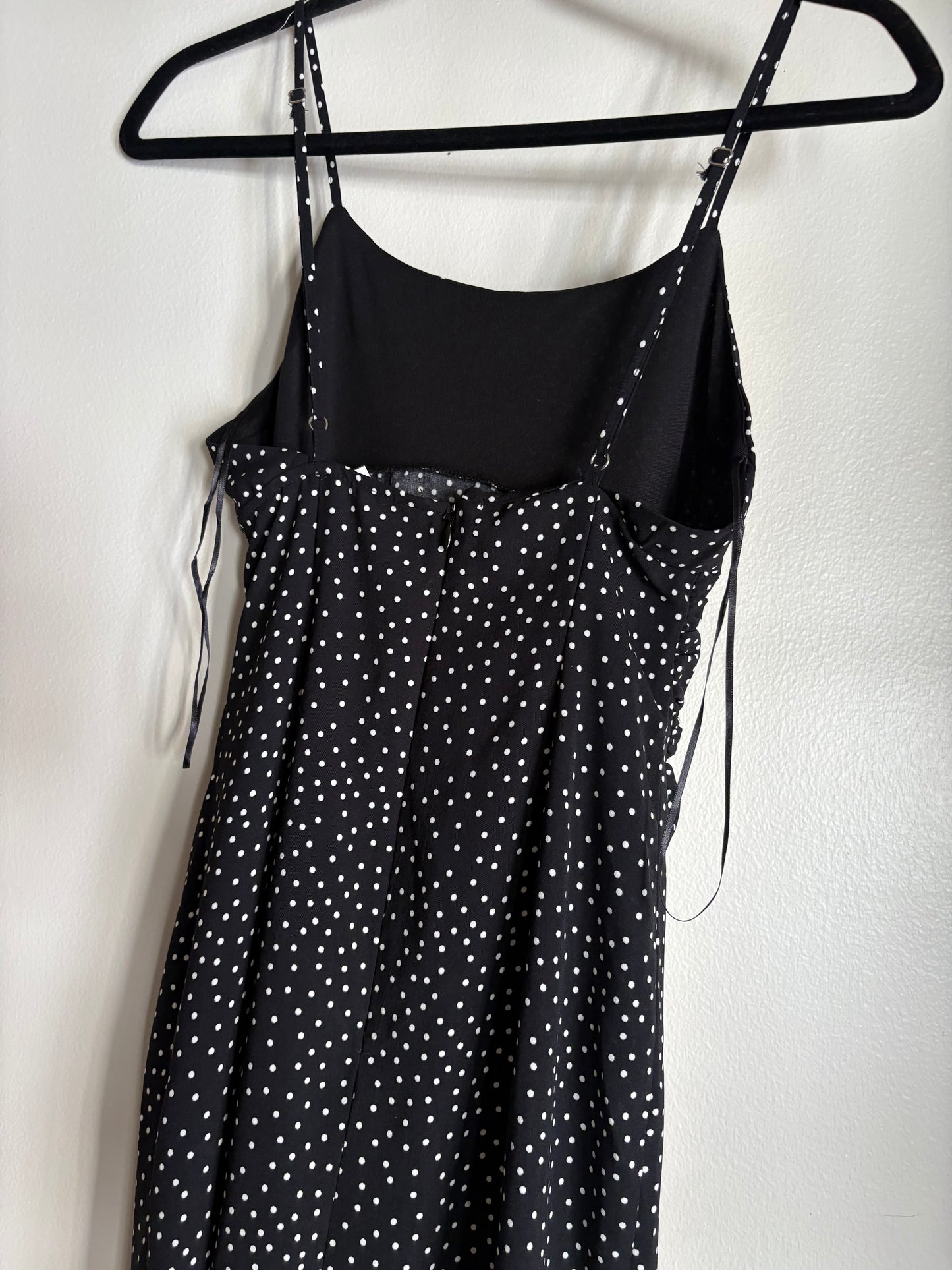 Dress Casual Maxi By Pull & Bear In Polkadot, Size: M