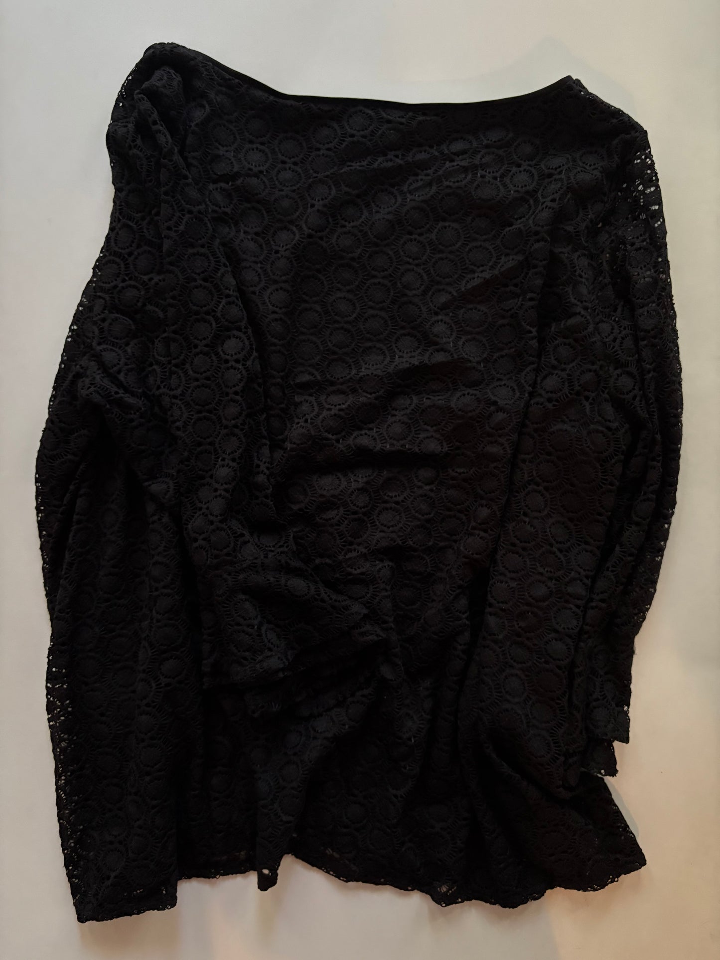 Blouse Long Sleeve By Dressbarn In Black, Size: 3x