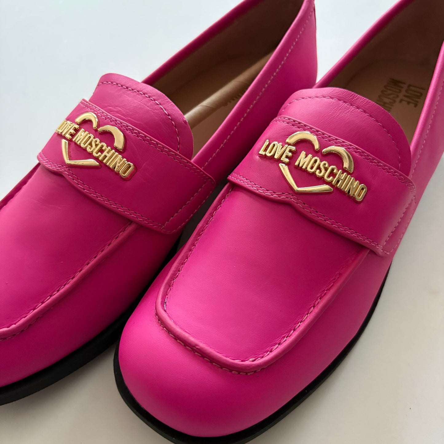 Shoes Flats By Love Moschino In Hot Pink, Size: 9.5