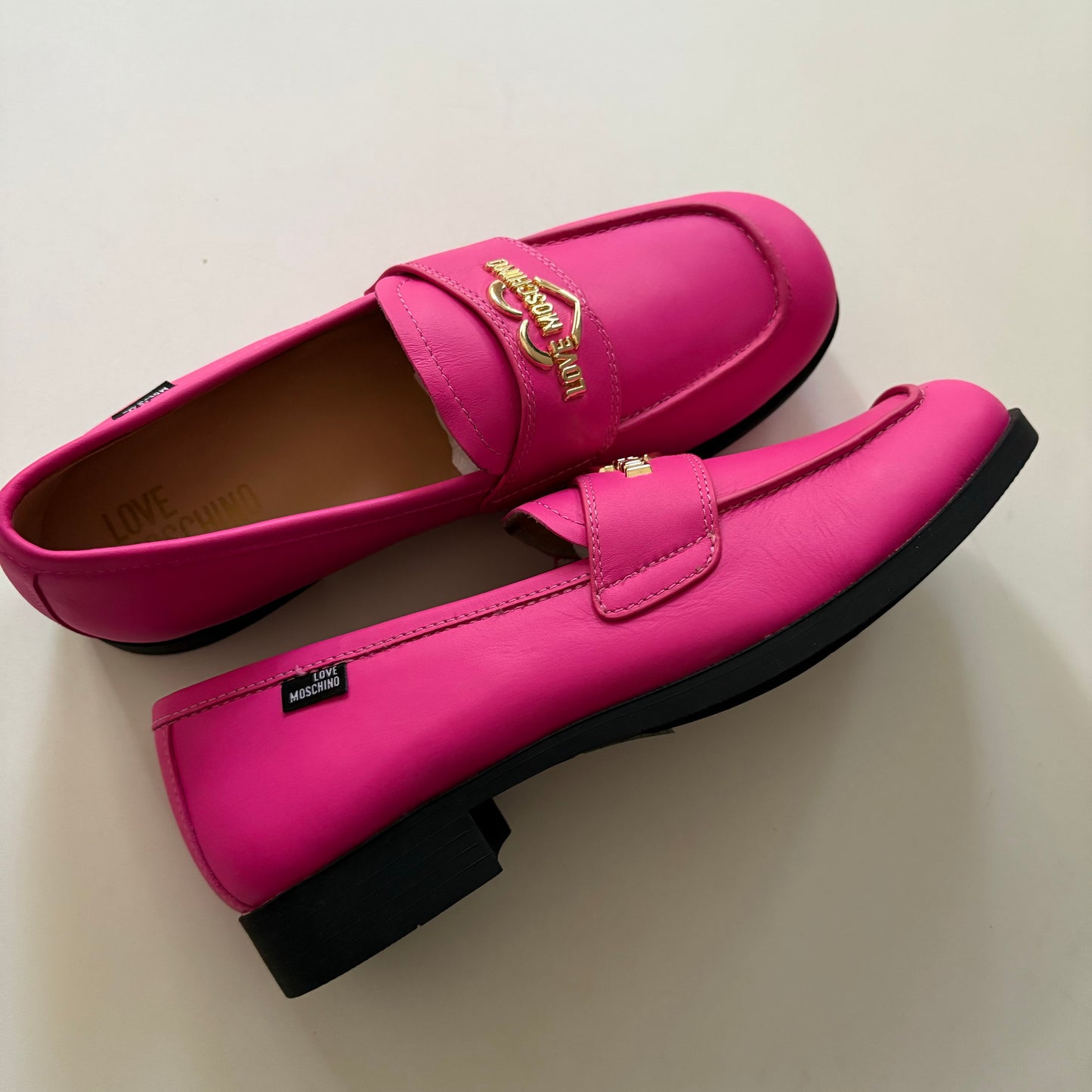 Shoes Flats By Love Moschino In Hot Pink, Size: 9.5