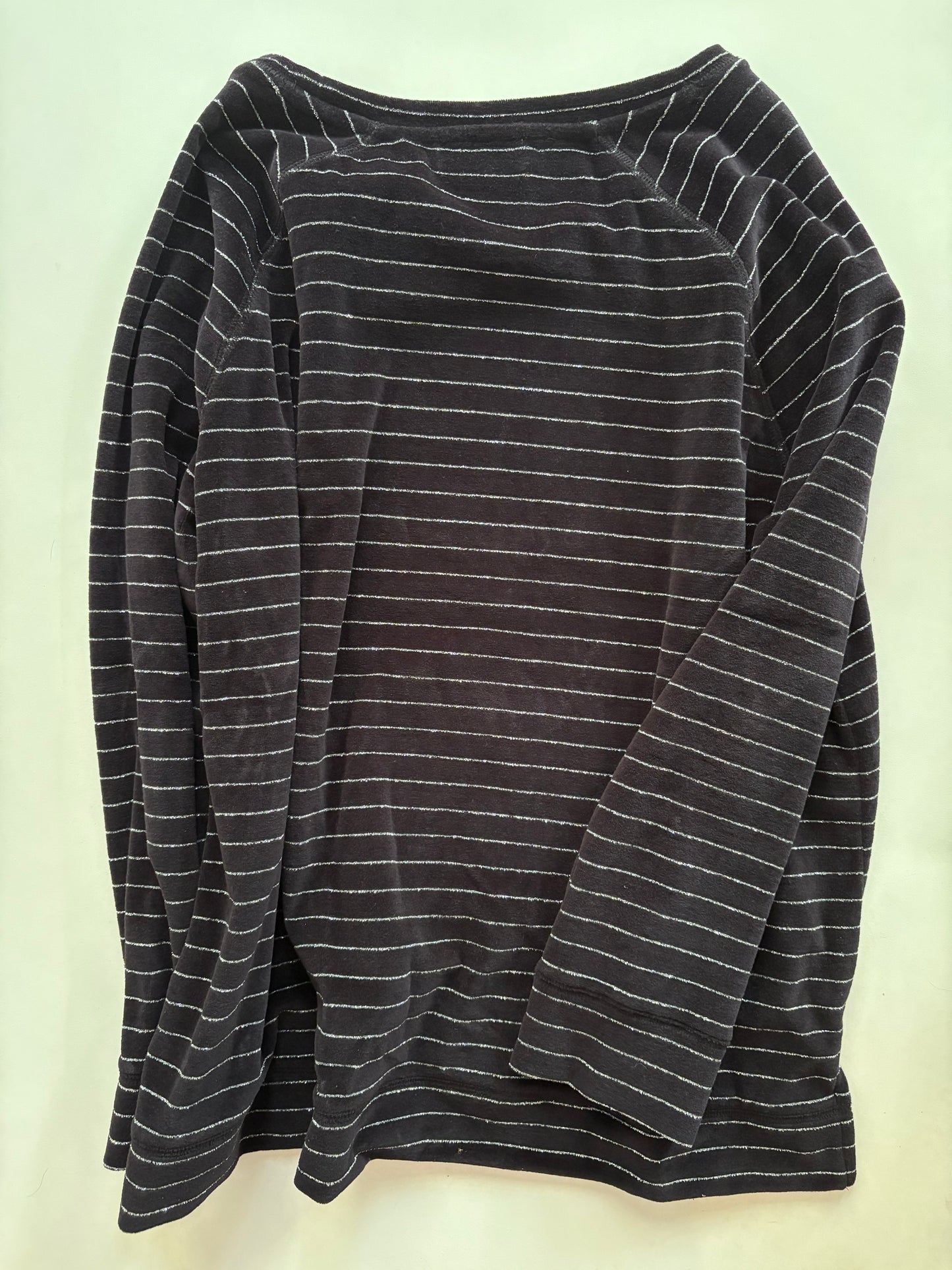 Top Long Sleeve By Liz Claiborne In Striped, Size: Xl