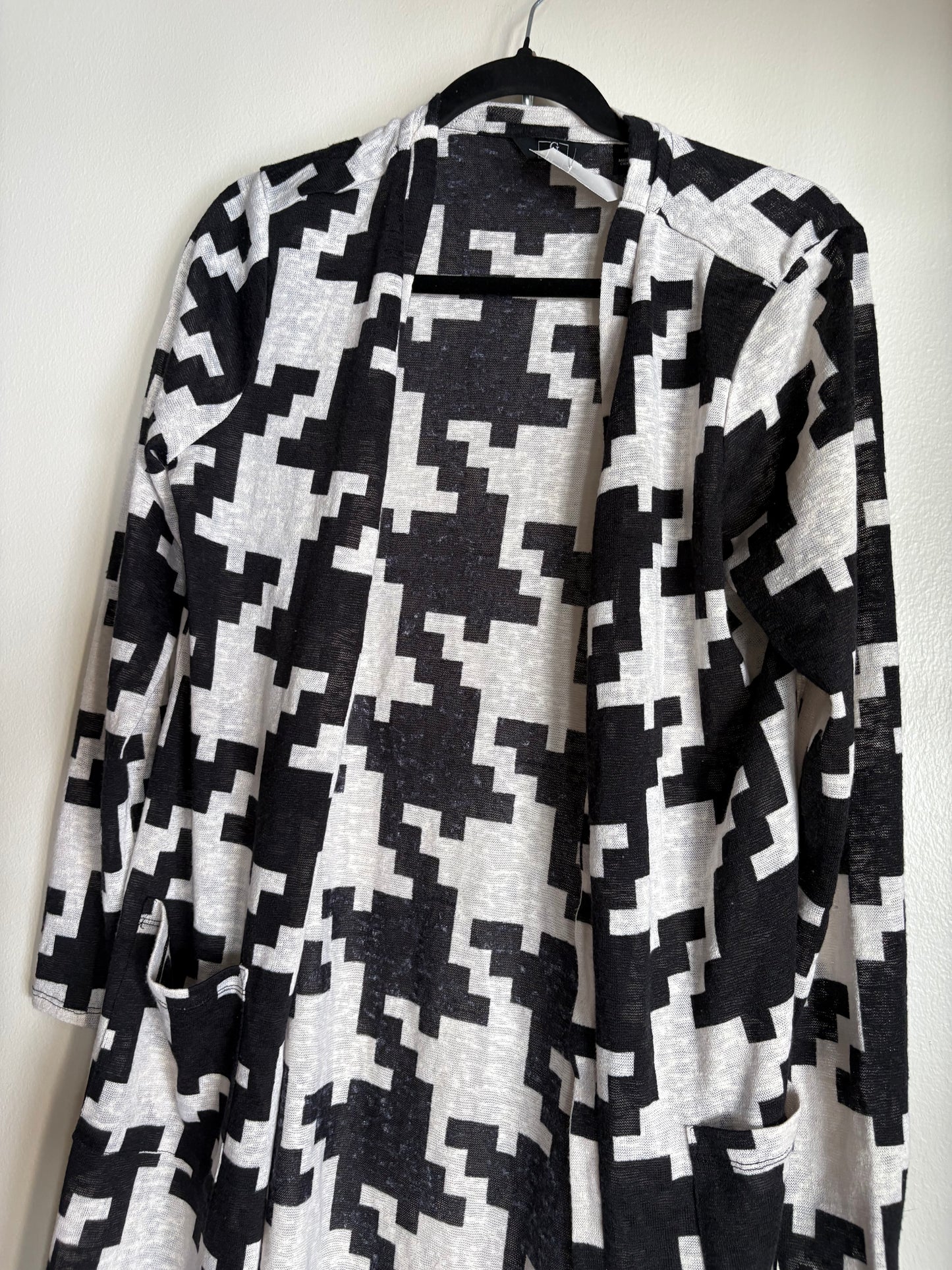 Kimono By Cmb In Black & White, Size: M