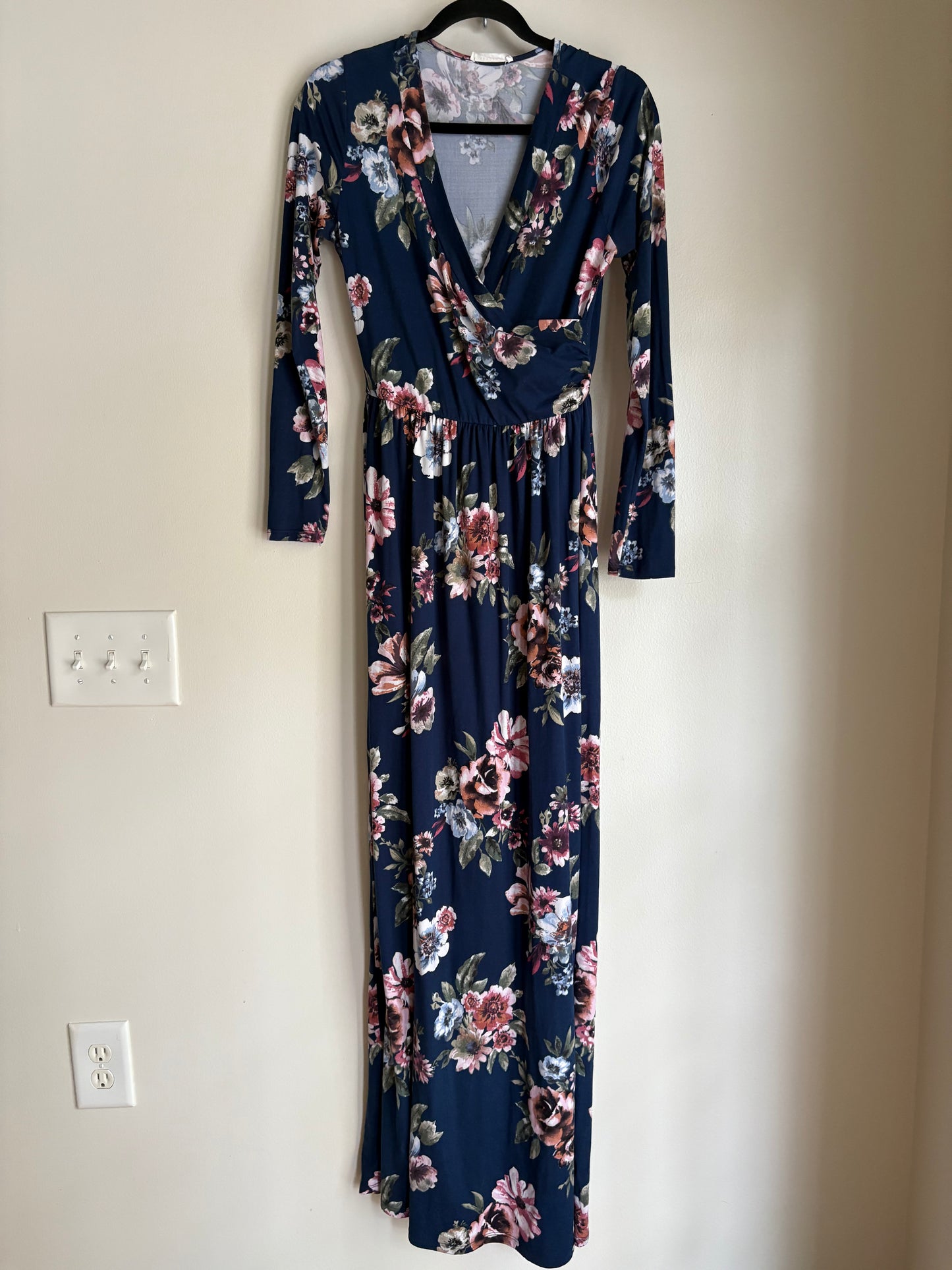 Dress Casual Maxi By Reborn In Floral Print, Size: M