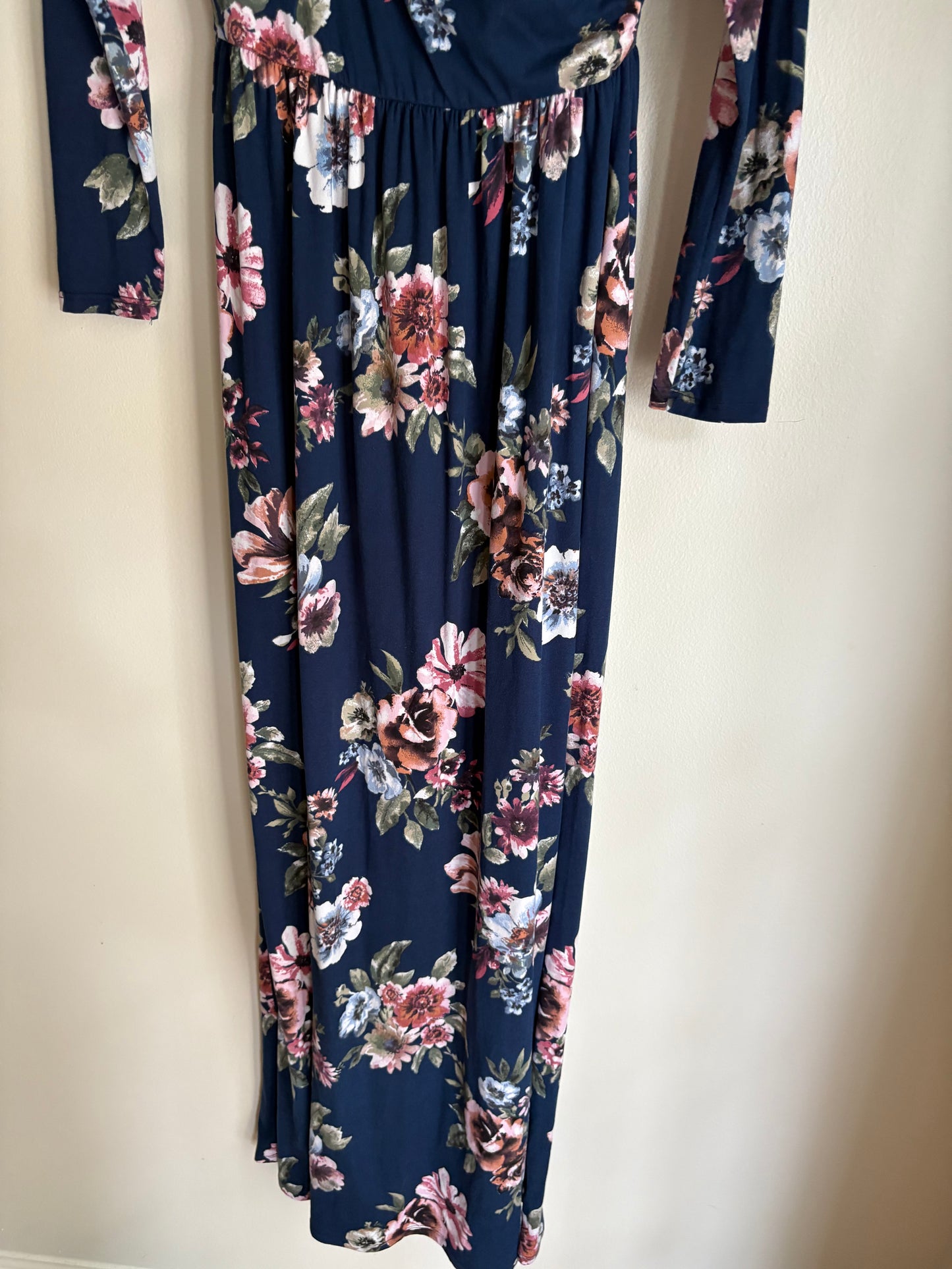 Dress Casual Maxi By Reborn In Floral Print, Size: M