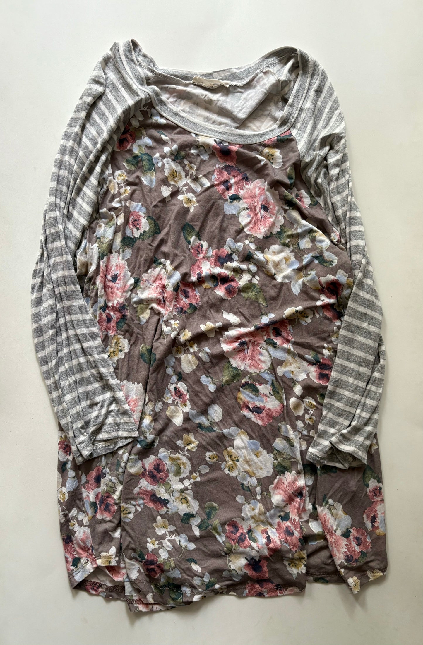 Top Long Sleeve By First Look In Floral Print, Size: 3x