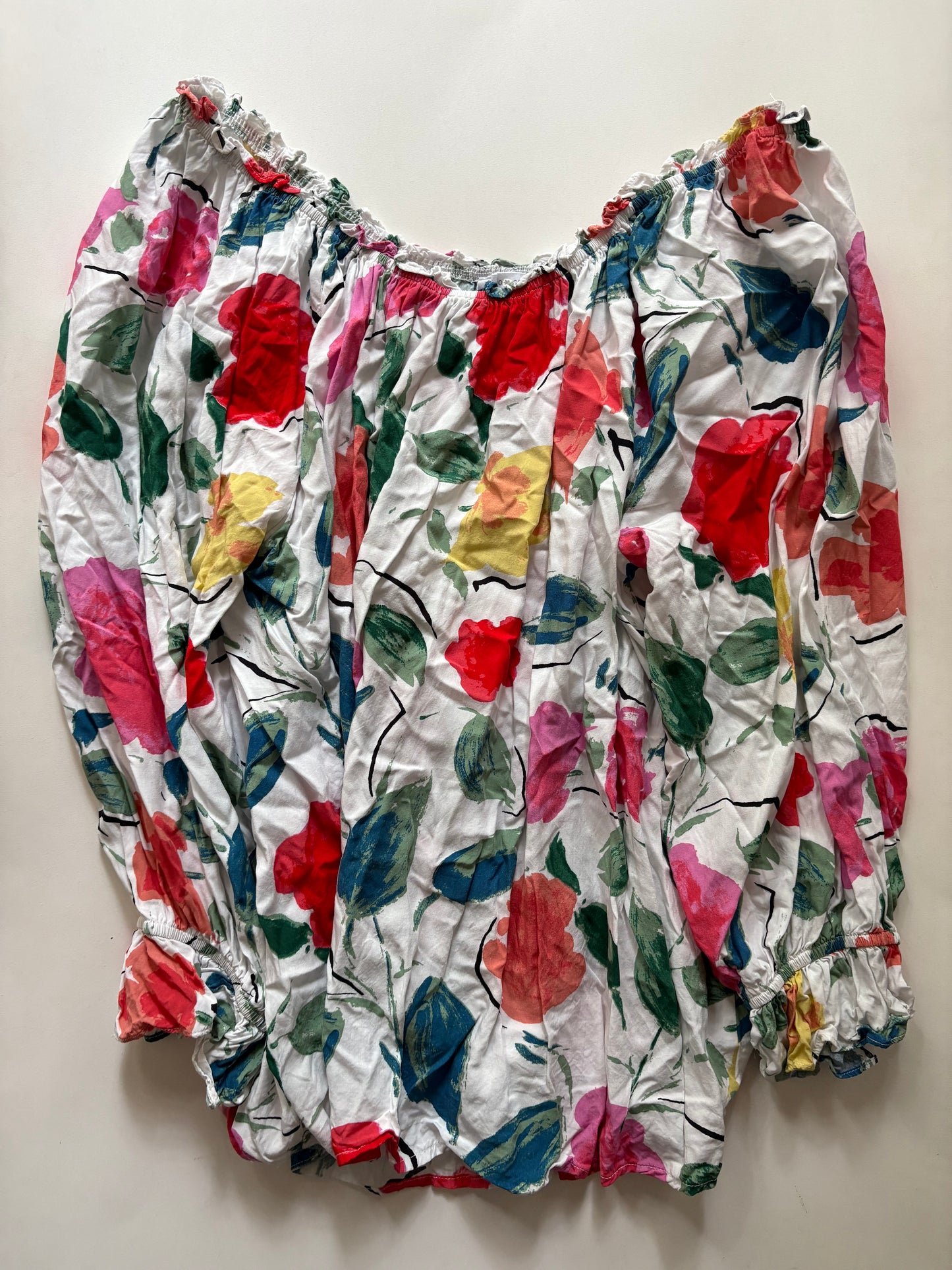 Top Long Sleeve By Chicsoul In Floral Print, Size: 3x