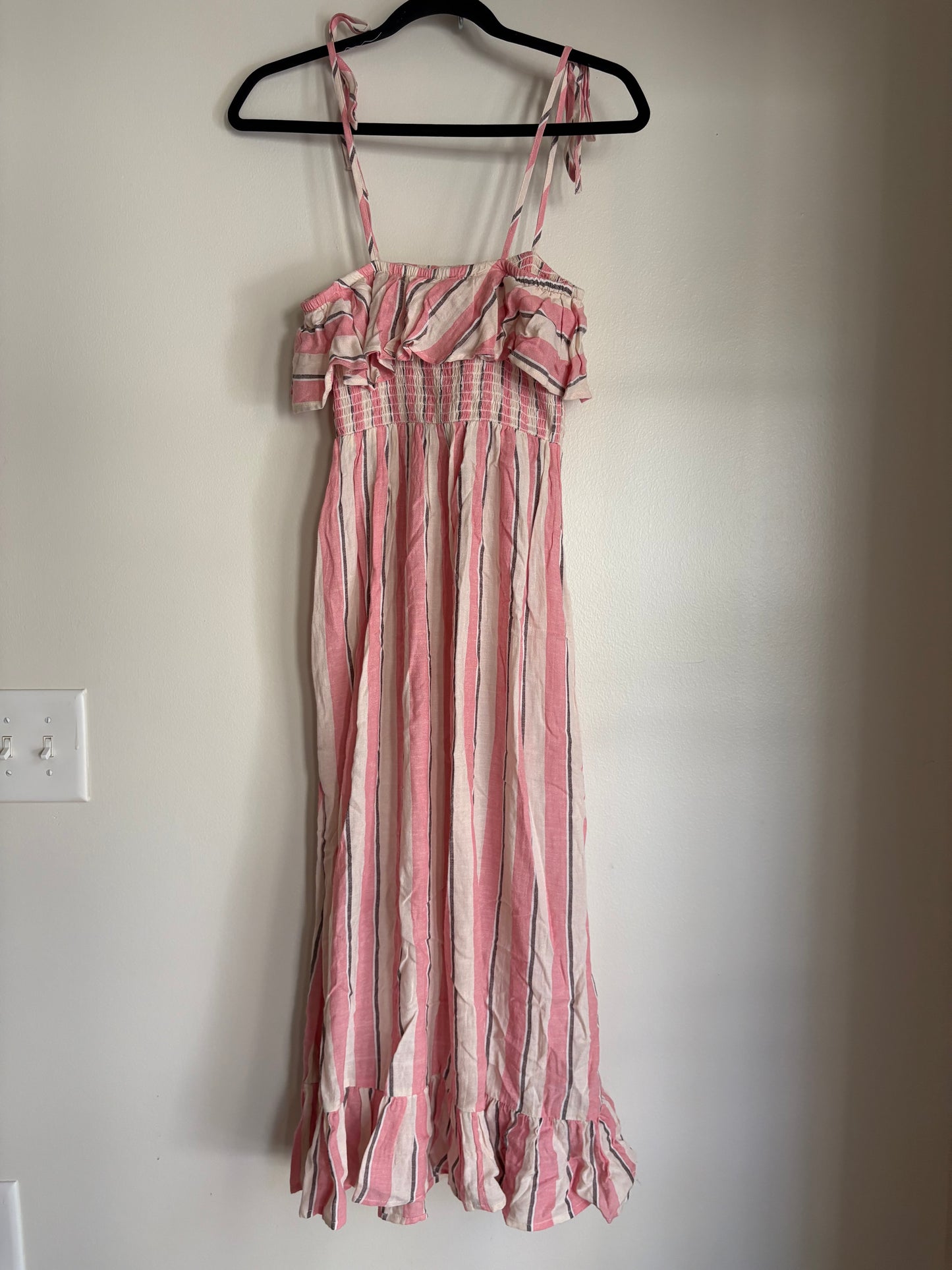 Dress Casual Maxi By Cmc In Striped Pattern, Size: S