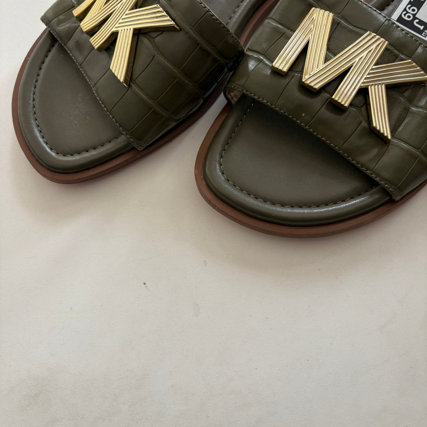 Sandals Flip Flops By Michael Kors In Green, Size: 10