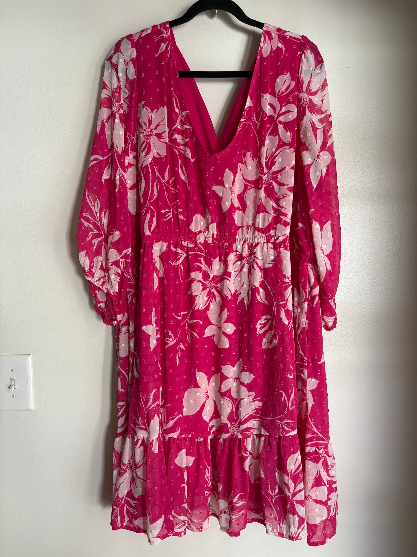 Dress Casual Midi By Torrid In Pink, Size: 3x