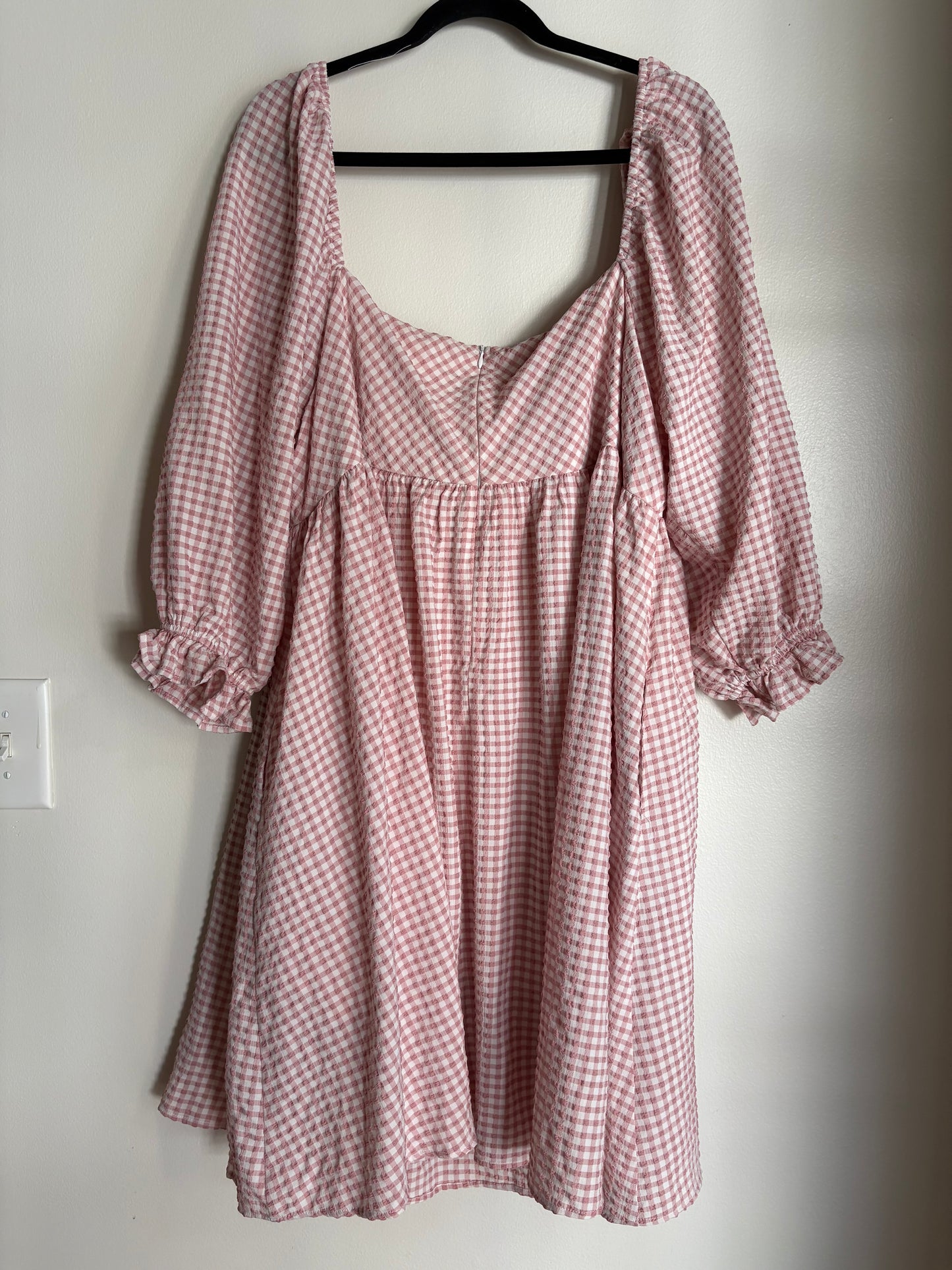 Dress Casual Midi By Sweet Lemon In Checkered Pattern, Size: 3x