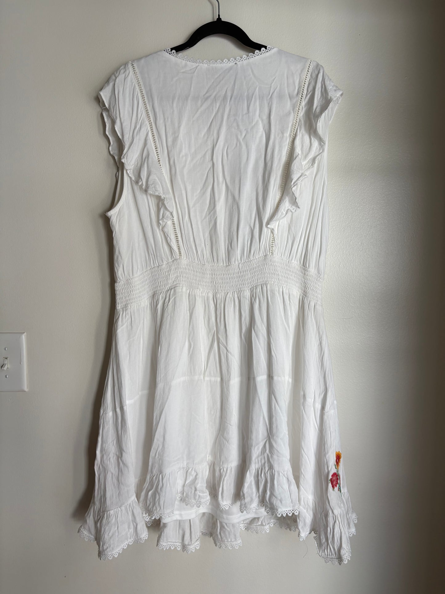 Dress Casual Midi By Andree By Unit In White, Size: 3x