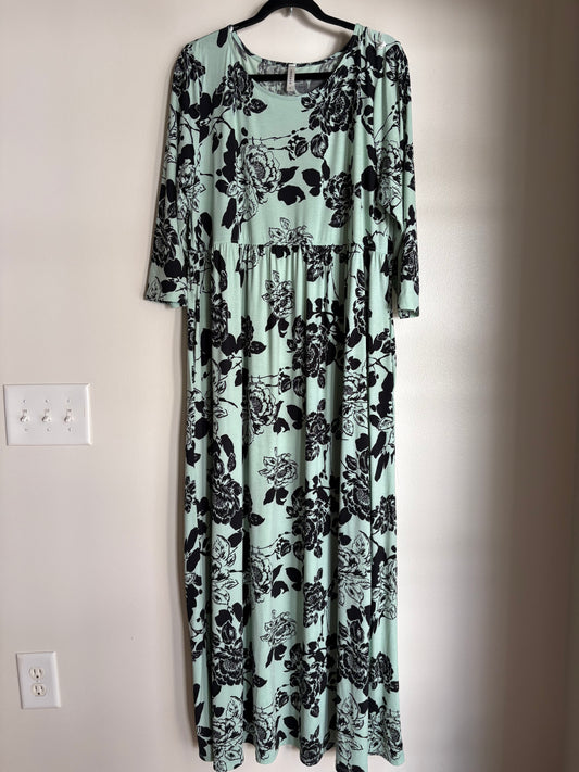 Dress Casual Maxi By Emerald In Green, Size: 3x