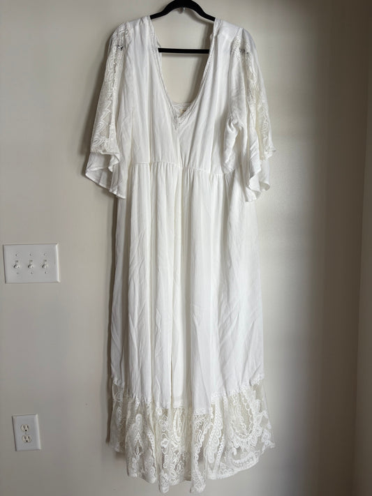 Dress Casual Maxi By FESTI In White, Size: 2x