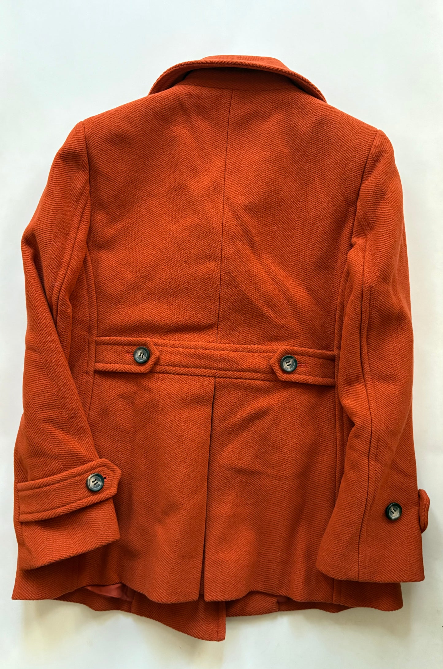 Coat Peacoat By Talbots In Orange, Size: Sp