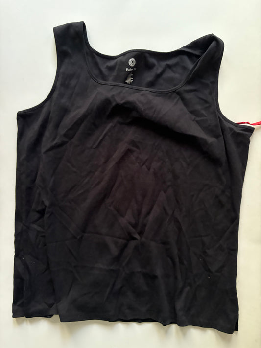 Tank Top By Ruby Rd In Black, Size: 2x