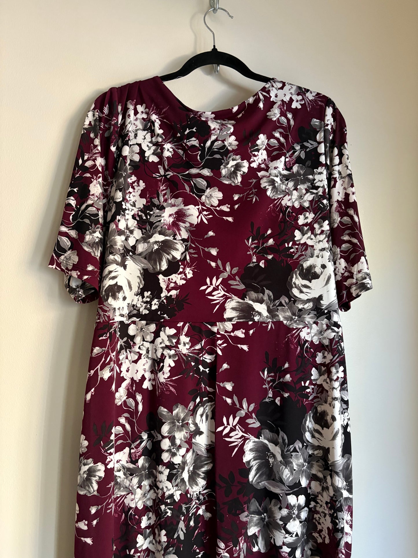 Dress Work By Connected Apparel In Floral Print, Size: 1x