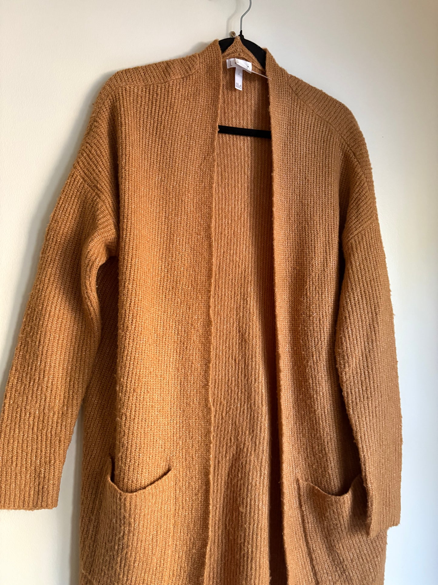 Sweater Cardigan By Leith In Brown, Size: S