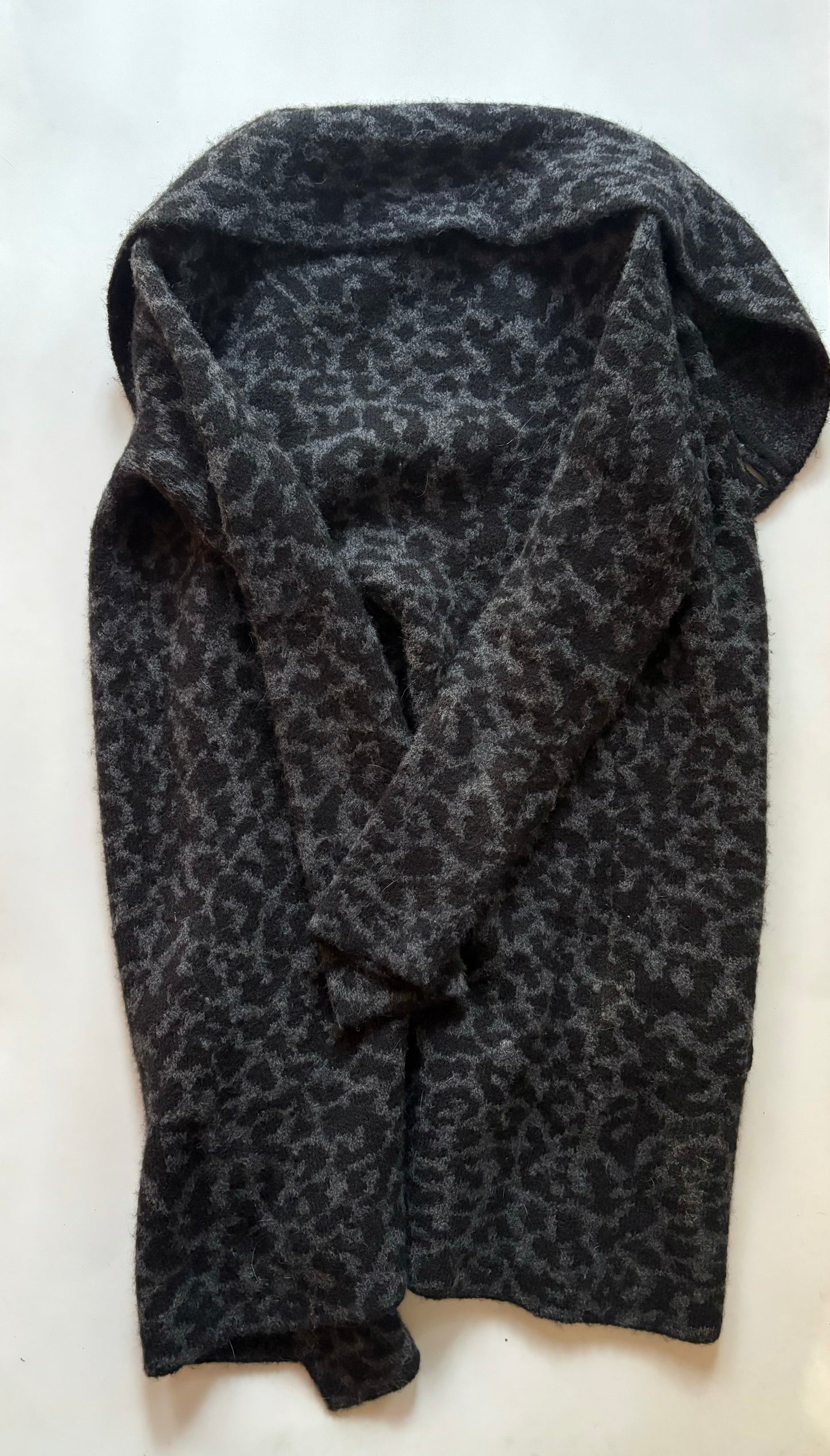 Sweater Cardigan By Adrienne Vittadini In Animal Print, Size: Xs