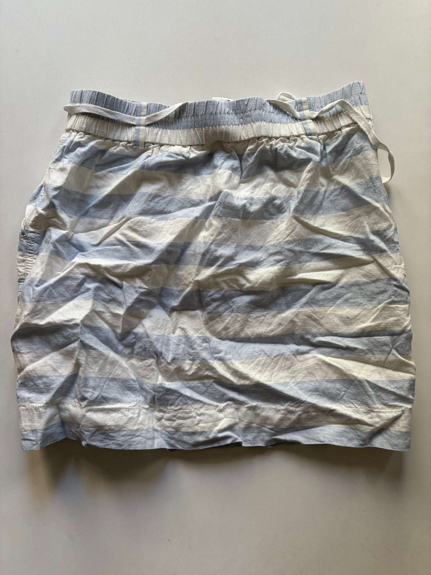 Skirt Mini & Short By Loft In Striped Pattern, Size: M