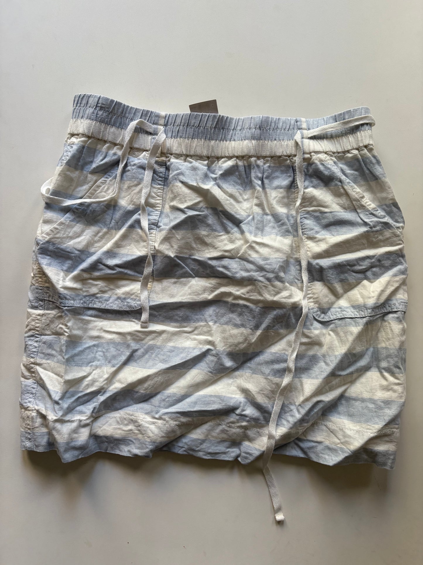 Skirt Mini & Short By Loft In Striped Pattern, Size: M