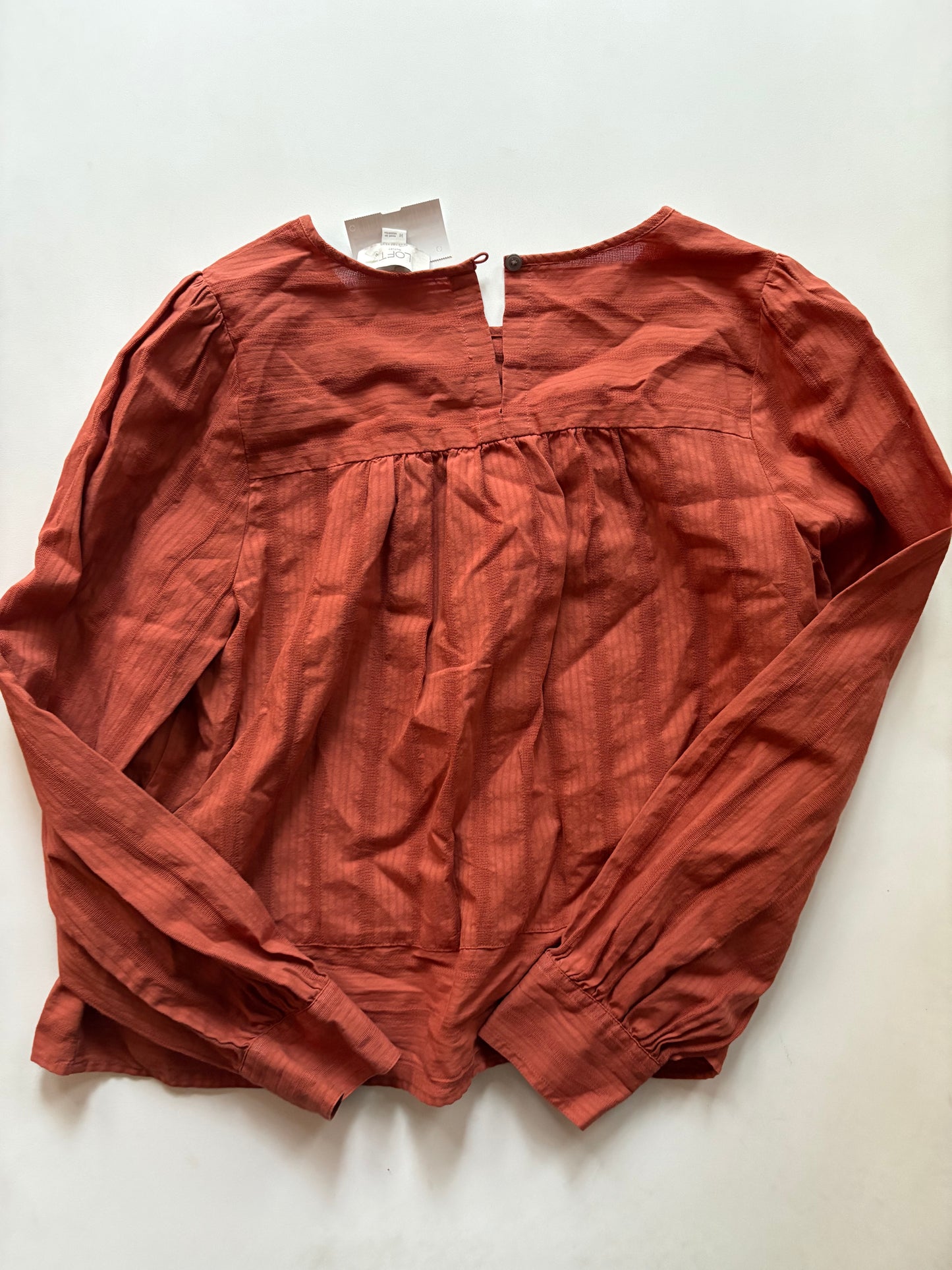 Top Long Sleeve By Loft In Brown, Size: M