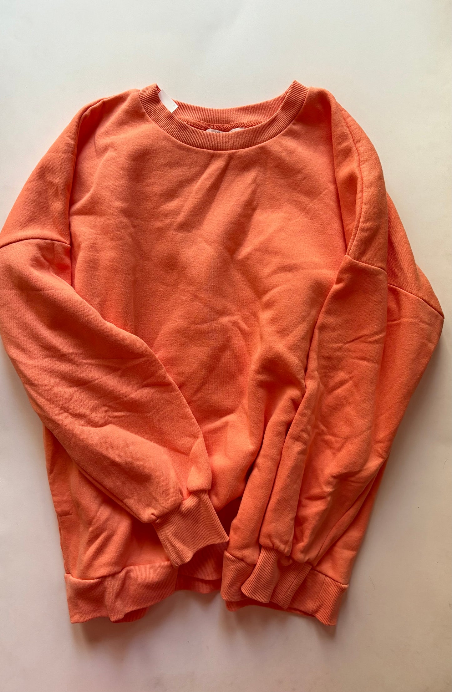 Sweatshirt Crewneck By Zenana Outfitters In Orange, Size: Xl