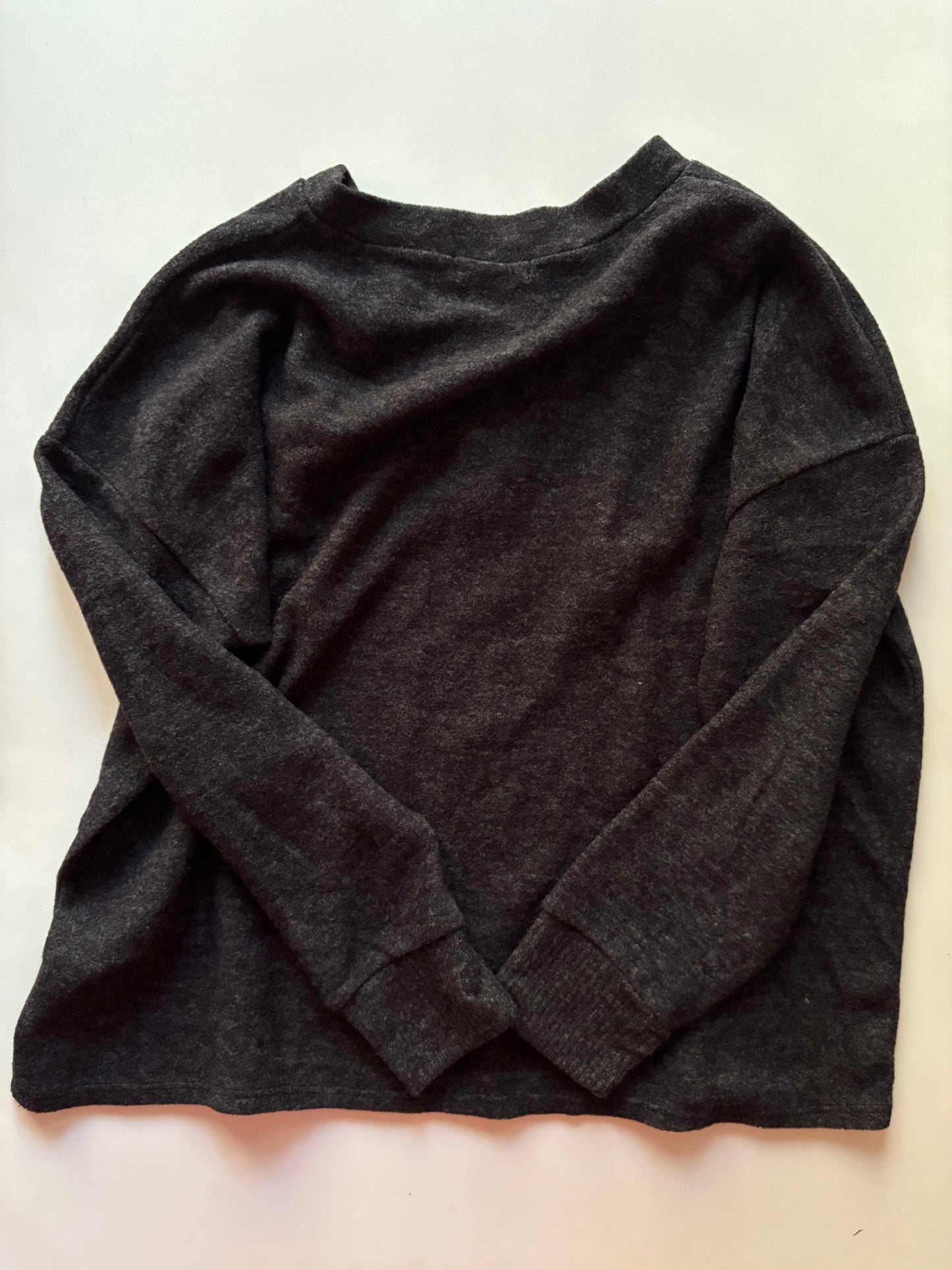 Sweatshirt Crewneck By Cherish In Black, Size: L