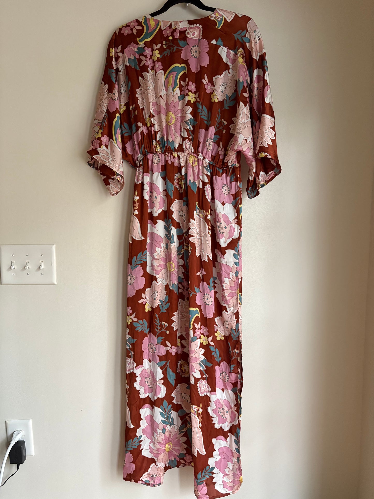 Dress Casual Maxi By Hudson In Floral Print, Size: L