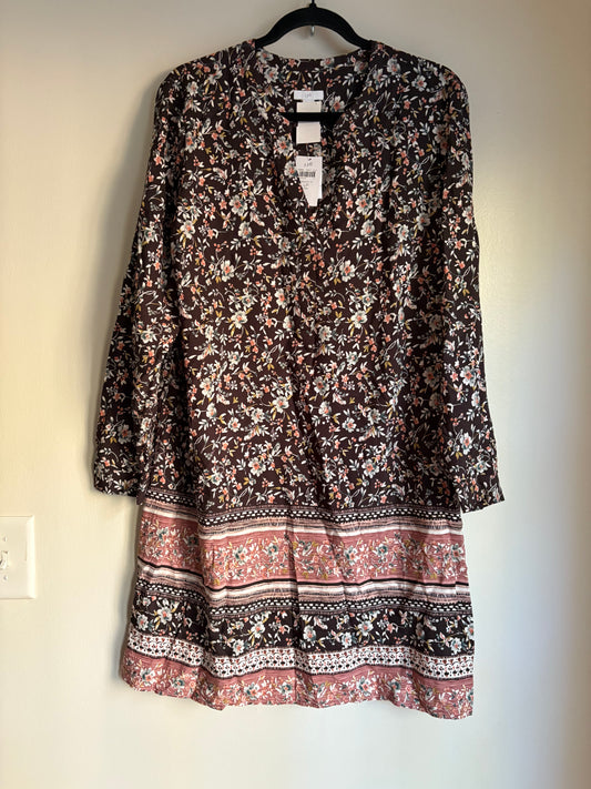 Dress Work By J. Jill In Floral Print, Size: Lp