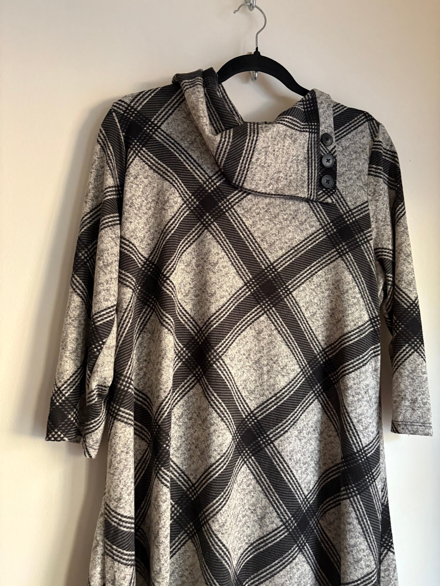 Dress Work By Clothes Mentor In Plaid Pattern, Size: Xl