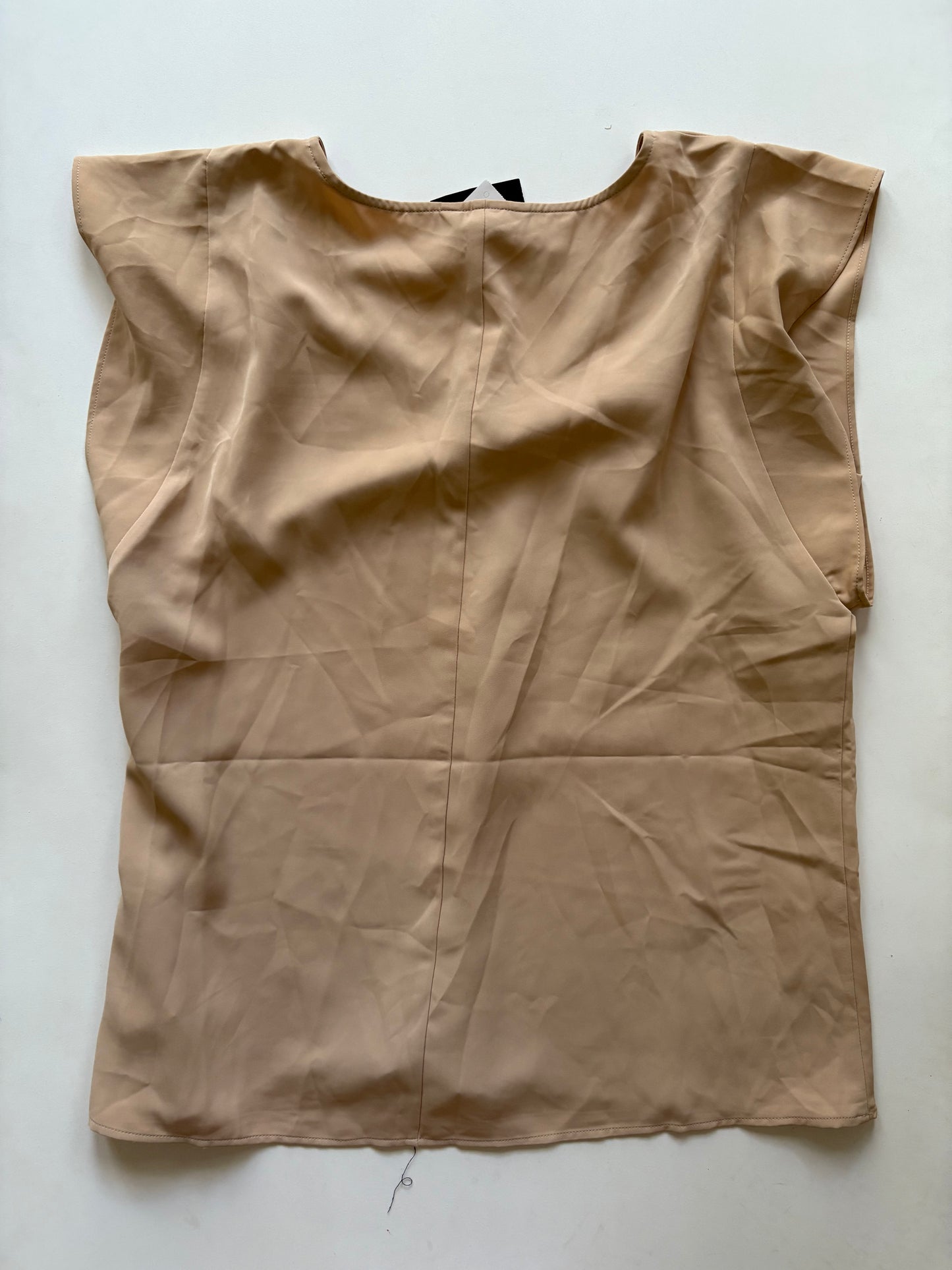 Blouse Short Sleeve By Express In Tan, Size: M