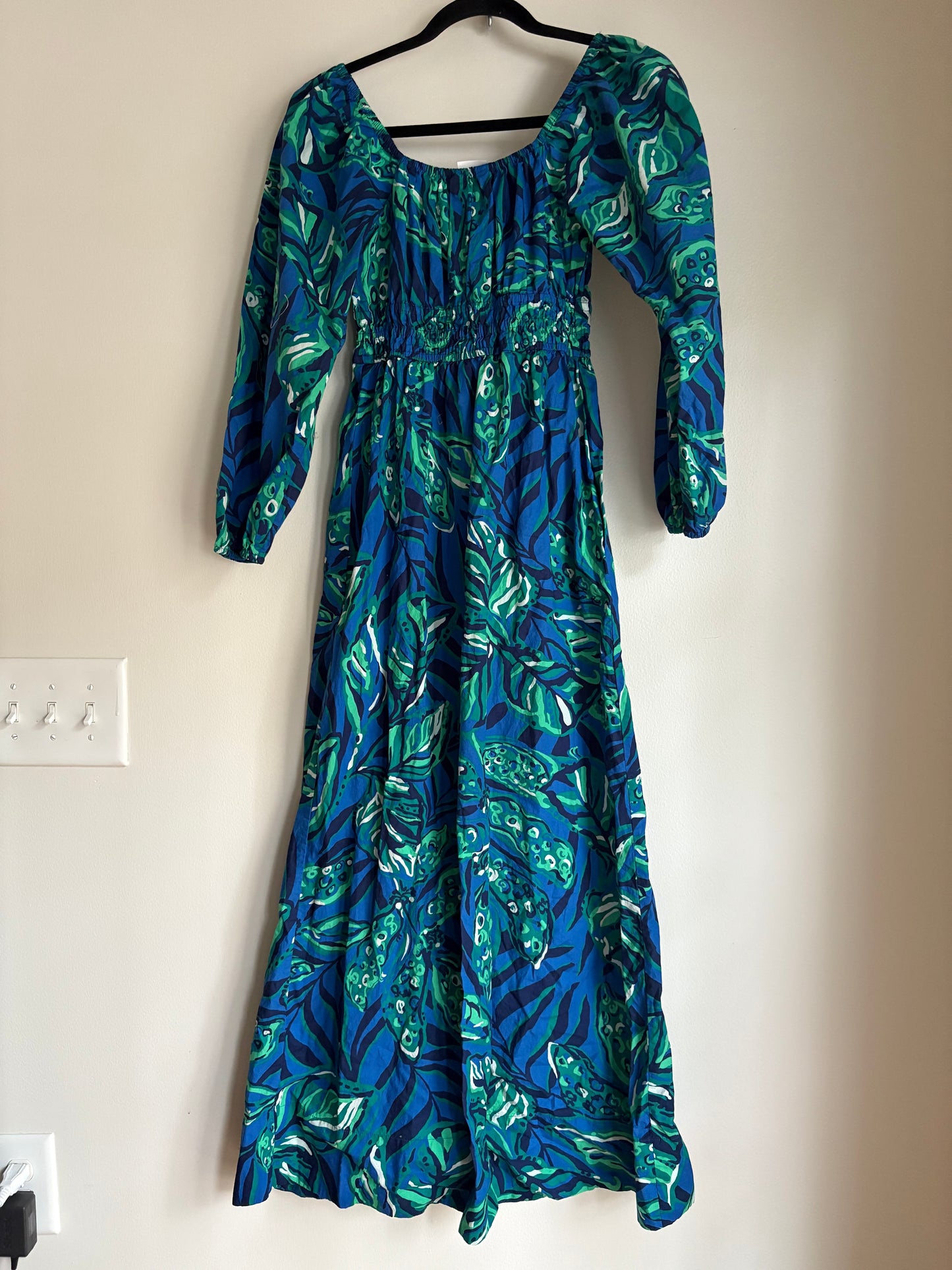 Dress Casual Maxi By Lilly Pulitzer In Blue, Size: Xs