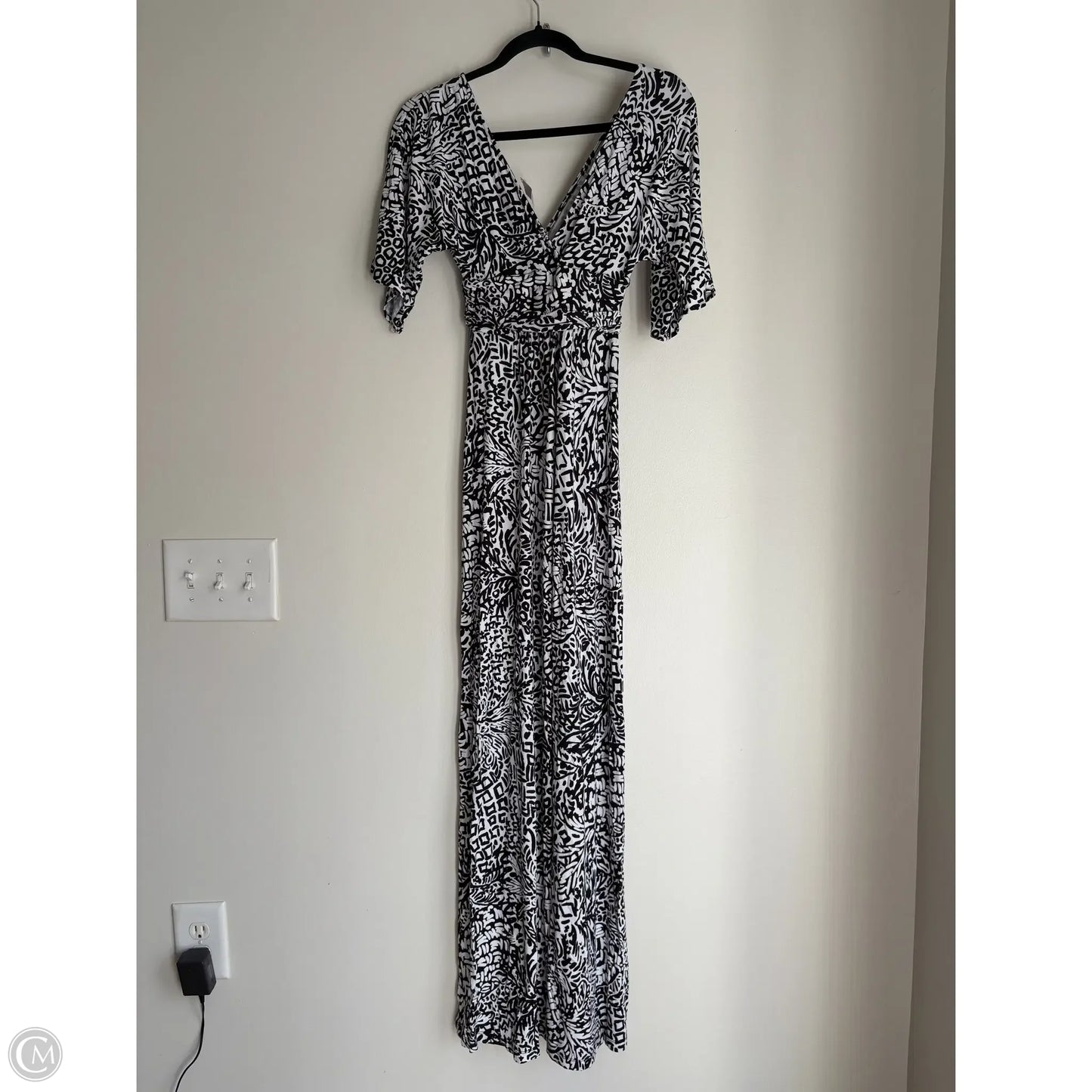 Dress Casual Maxi By Lilly Pulitzer In Black & White, Size: Xxs