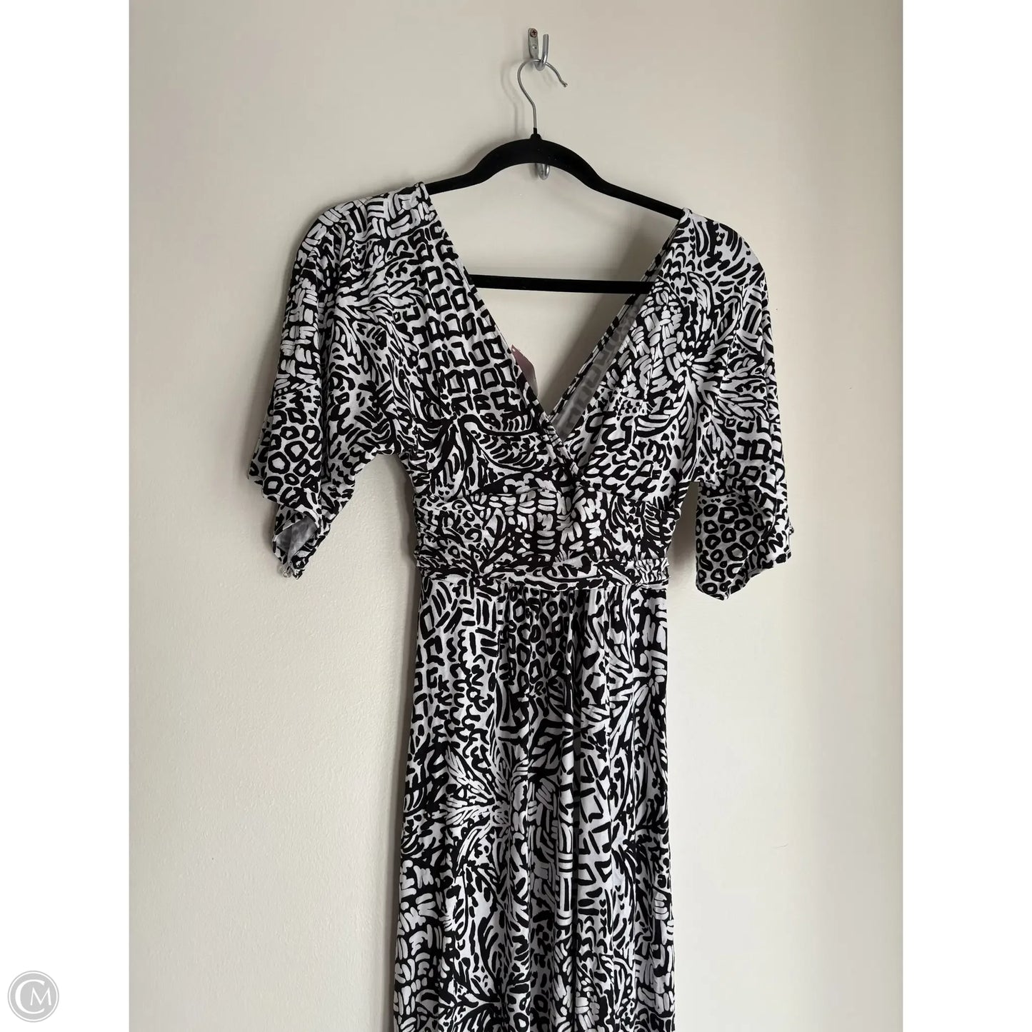 Dress Casual Maxi By Lilly Pulitzer In Black & White, Size: Xxs