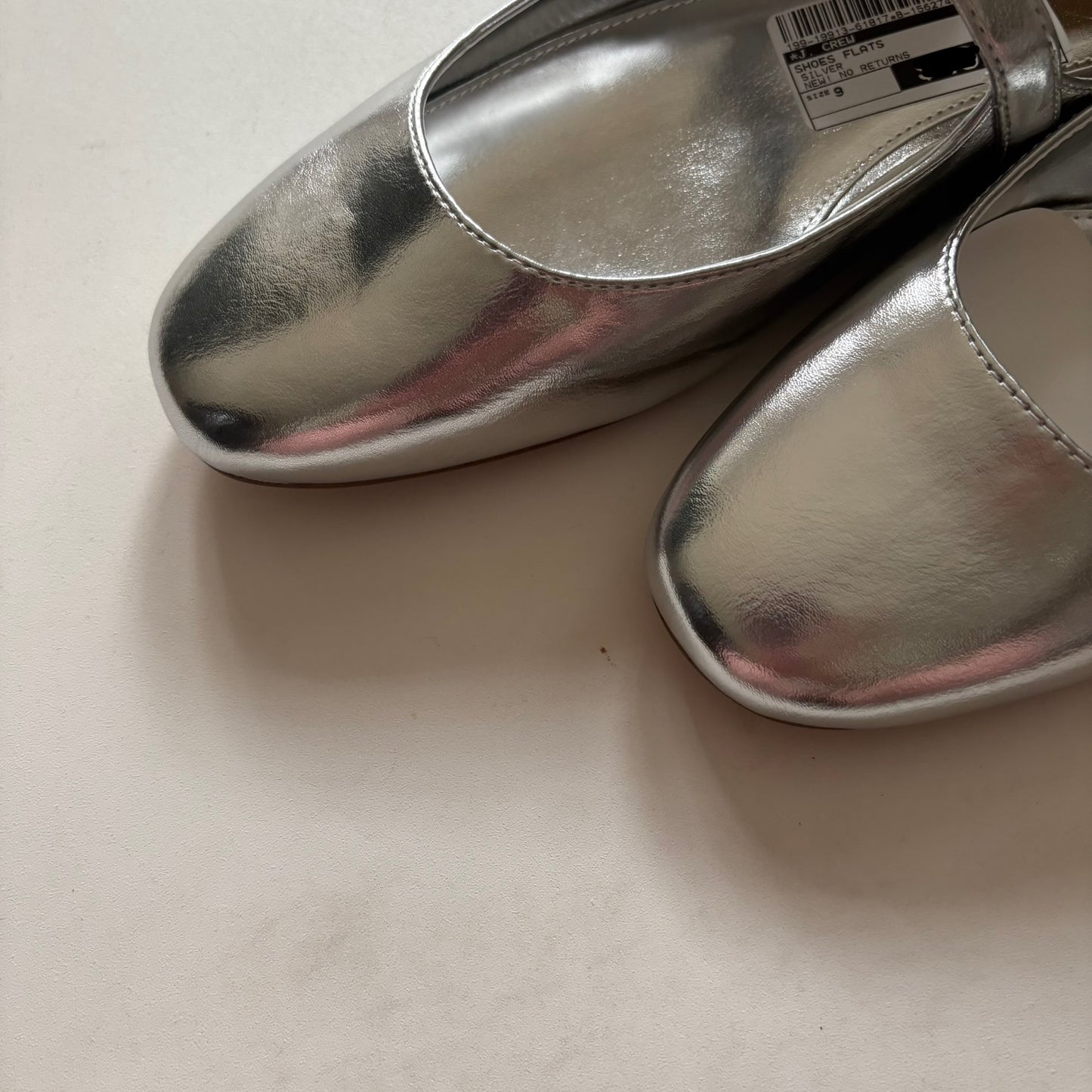 Shoes Flats By J. Crew In Silver, Size: 9