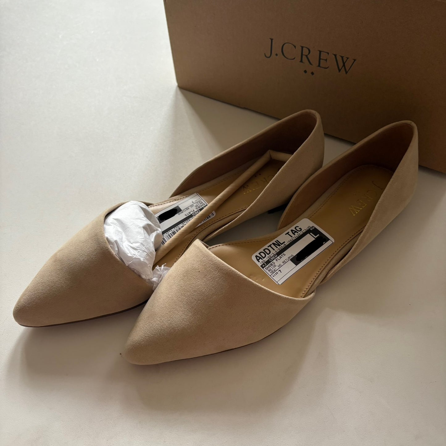 Shoes Flats By J. Crew In Beige, Size: 7